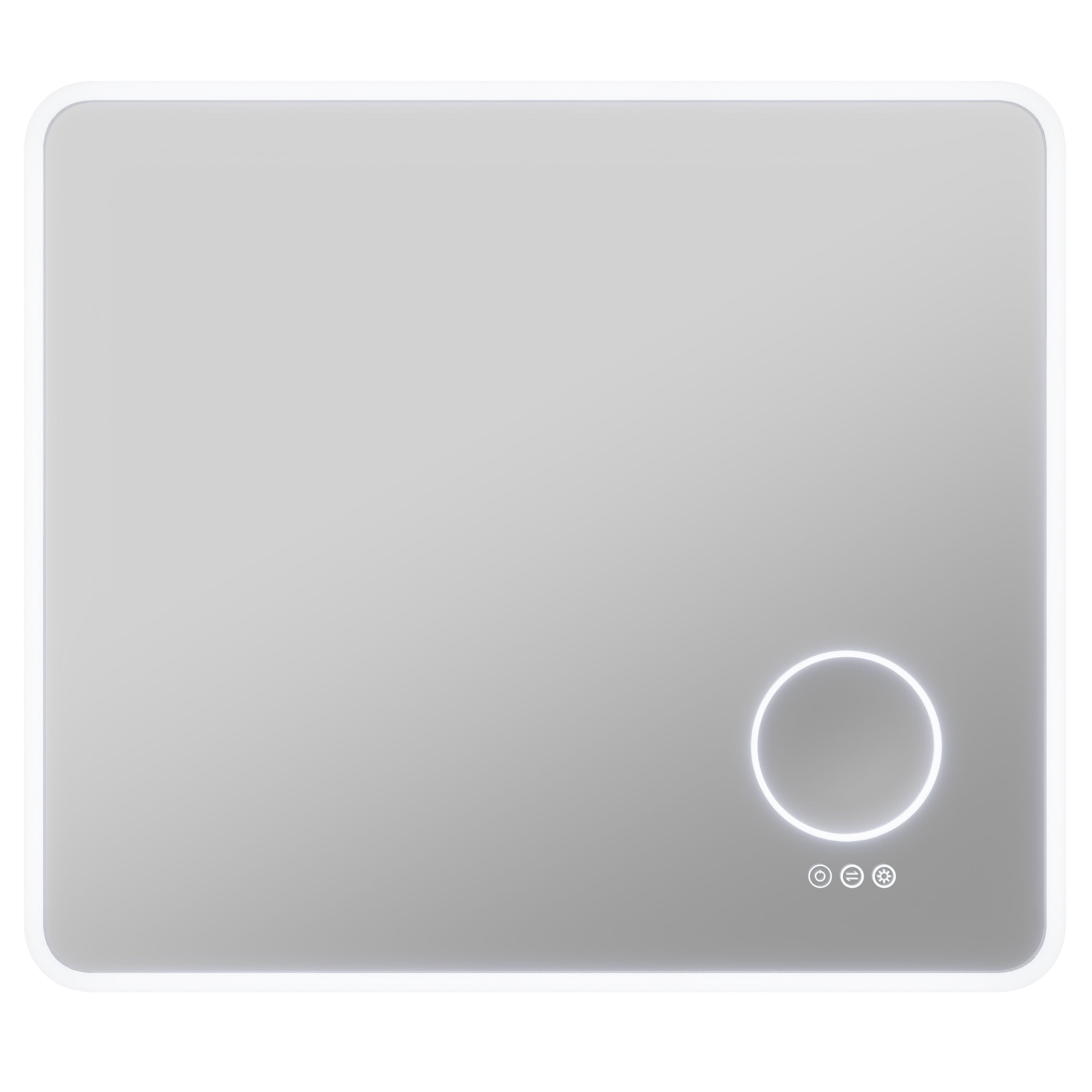 ANZZI 27-in. x 31-in. LED Front/Back Light Magnifying Bathroom Mirror w/Defogger ANZZI