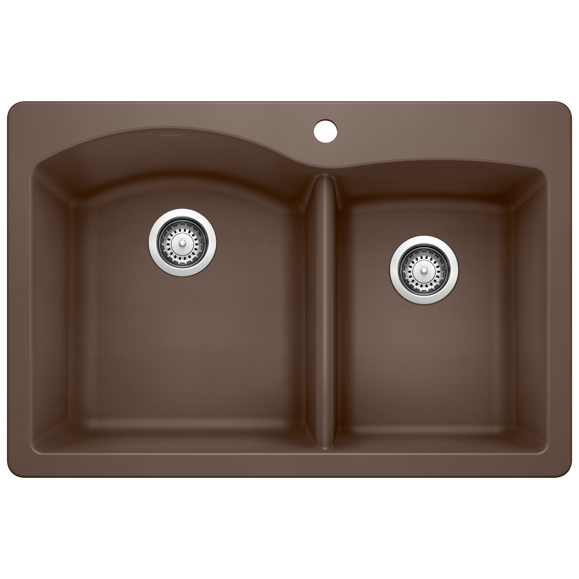 Blanco Diamond SILGRANIT 33" 60/40 Double Bowl Dual Mount Kitchen Sink BLANCO