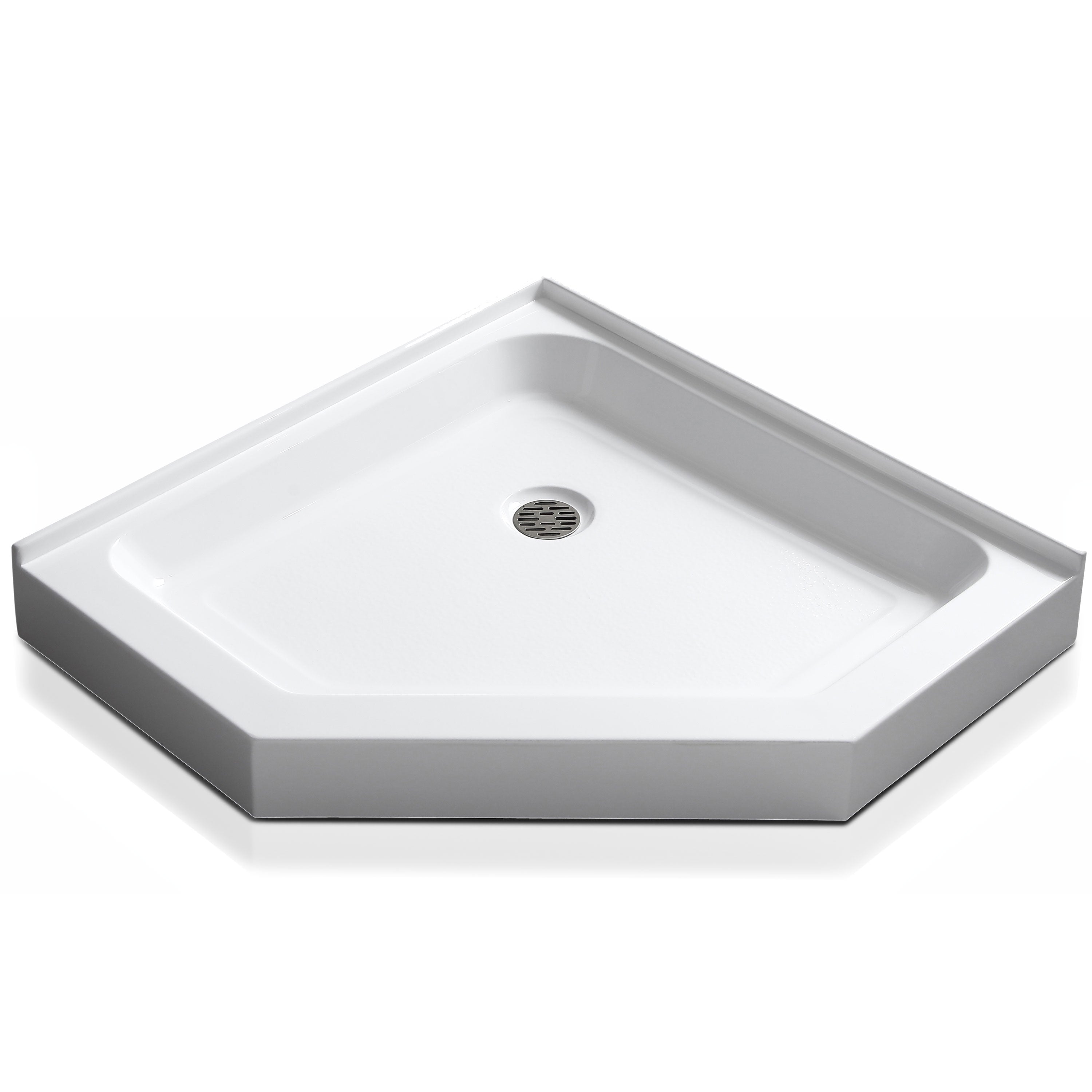 ANZZI 36 in. x 36 in. Neo-Angle Double Threshold Shower Base ANZZI