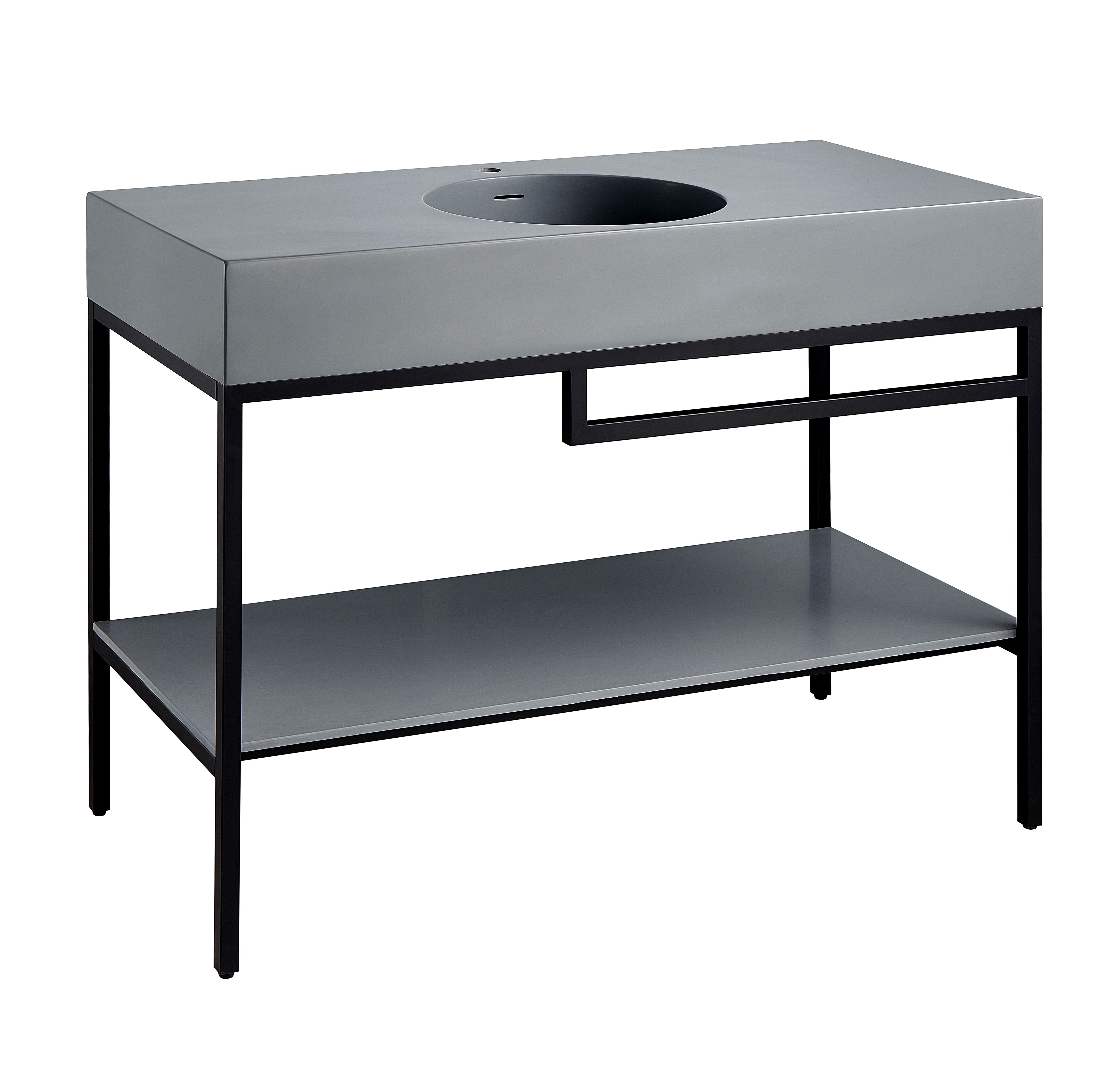 ANZZI  Siena 48 in. Console Sink with Matte Grey Counter Top ANZZI
