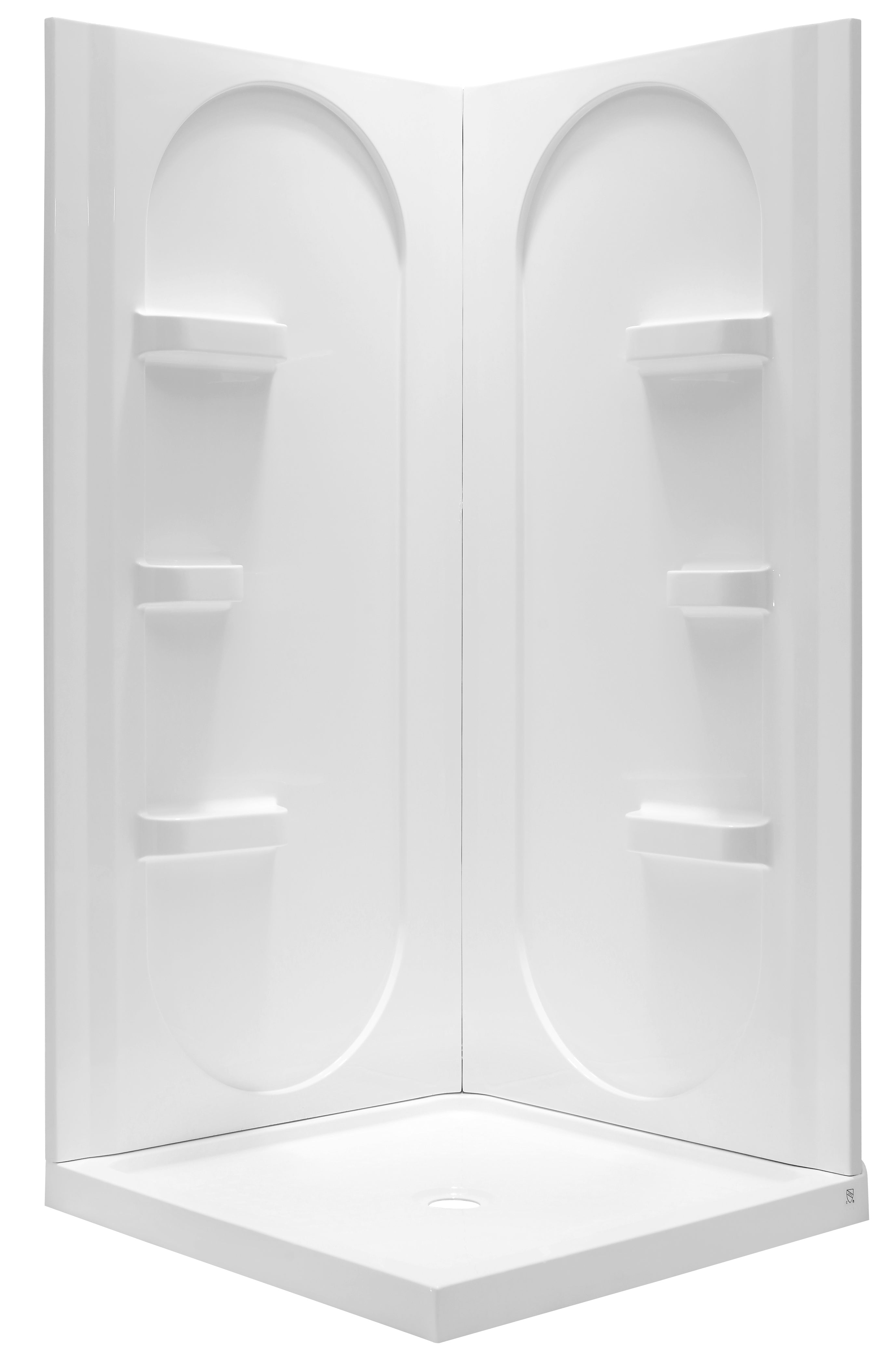ANZZI  Studio 38 in. x 75 in. Shower Wall Surround and Base ANZZI