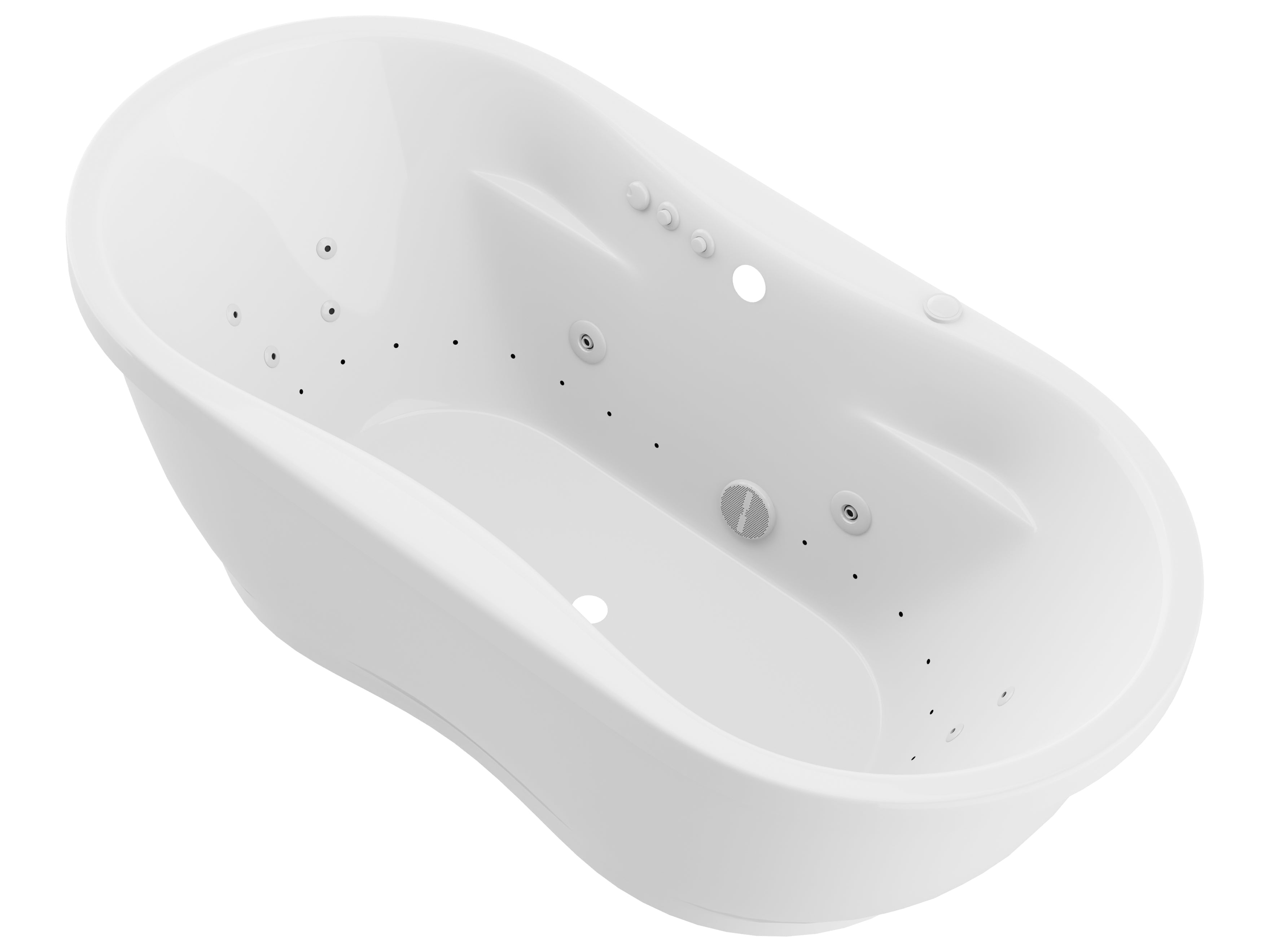 ANZZI  Lori 6 ft. Whirlpool and Air Bath Tub ANZZI