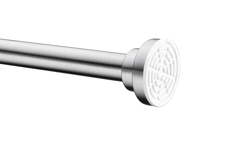 ANZZI 48-88 Inches Shower Curtain Rod with Shower Hooks | Adjustable Tension Shower Doorway Curtain Rod | Rust Resistant No Drilling Anti-Slip Bar for Bathroom ANZZI