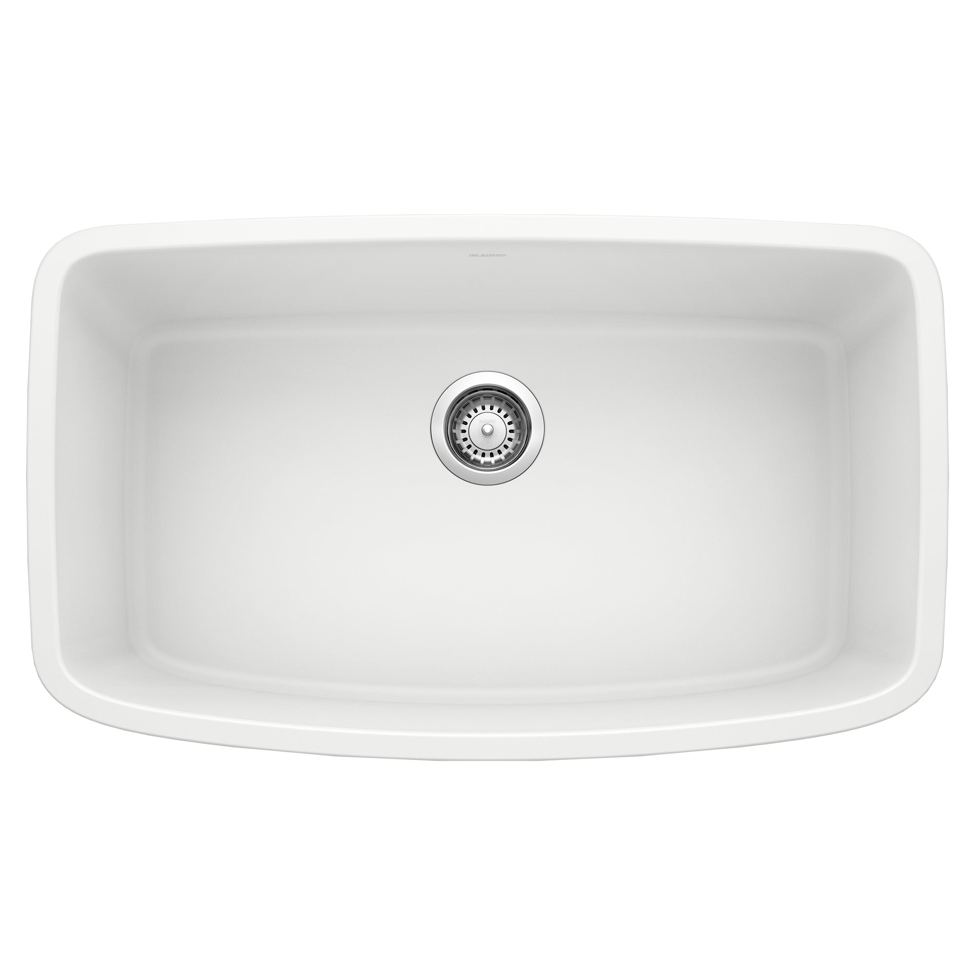 Blanco Valea SILGRANIT 32" Super Single Undermount Kitchen Sink Blanco