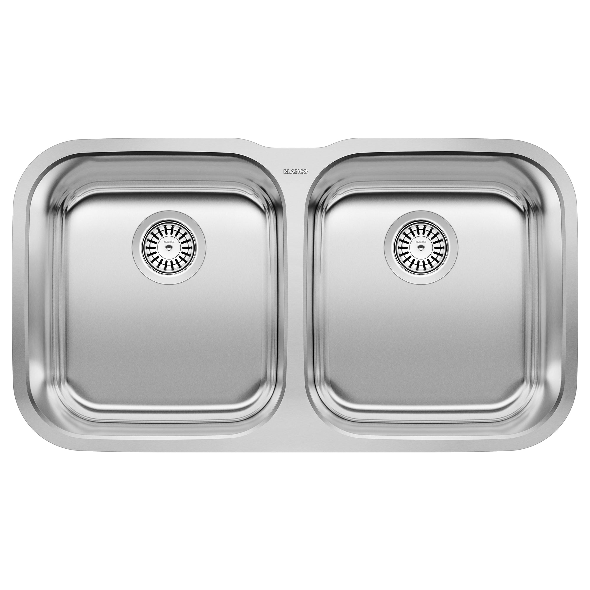 Blanco Stellar 33" 50/50 Double Bowl Undermount Stainless Steel Kitchen Sink Blanco