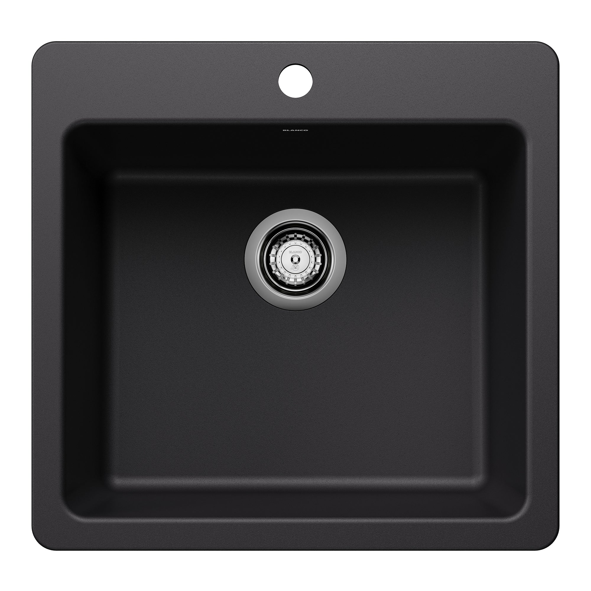 Blanco Liven SILGRANIT 21" Single Bowl Dual Mount Kitchen Sink Blanco