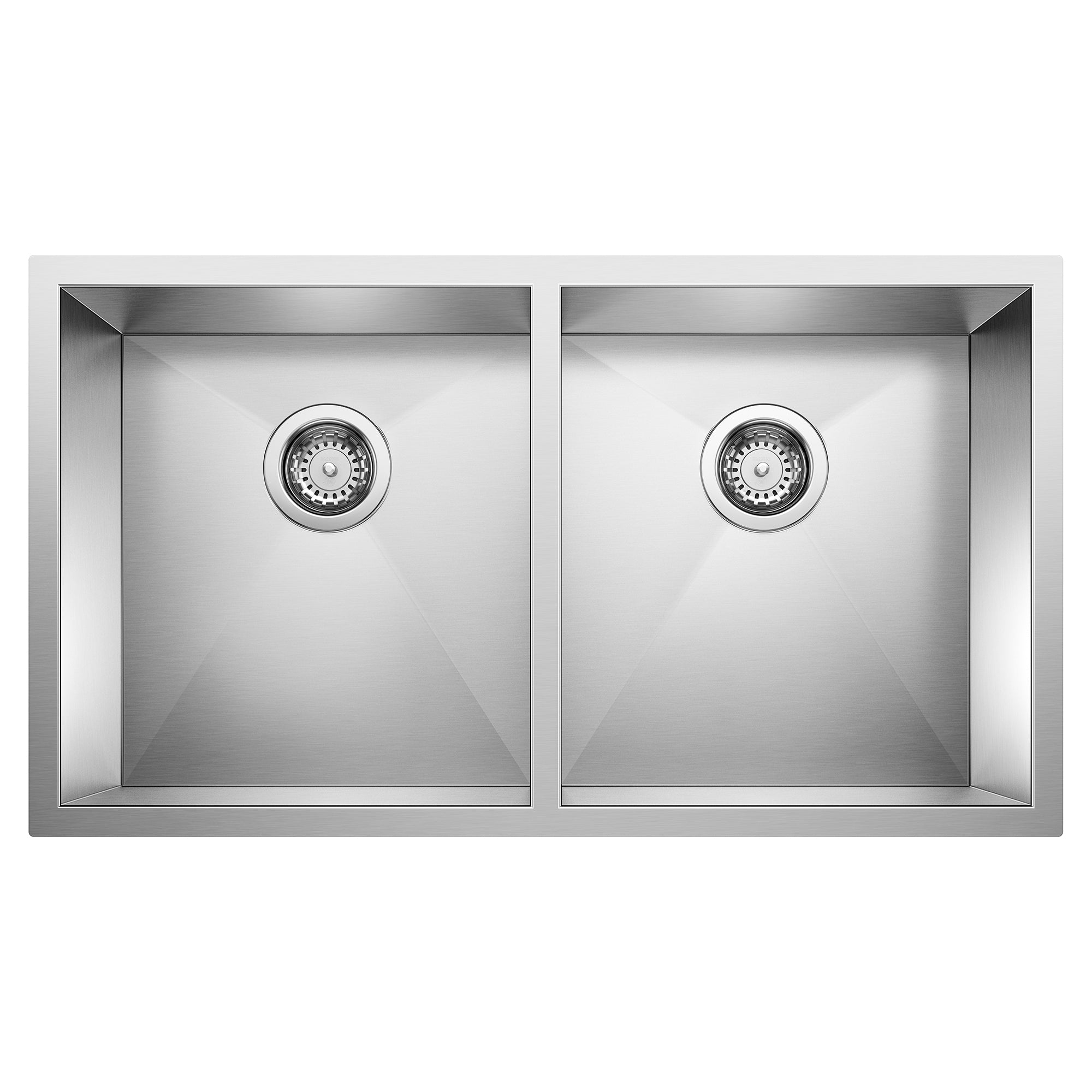 Blanco Precision R0 28" 50/50 Double Bowl Undermount Stainless Steel Kitchen Sink Blanco