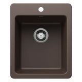 Blanco Liven SILGRANIT 17" Dual Mount Bar Sink Blanco