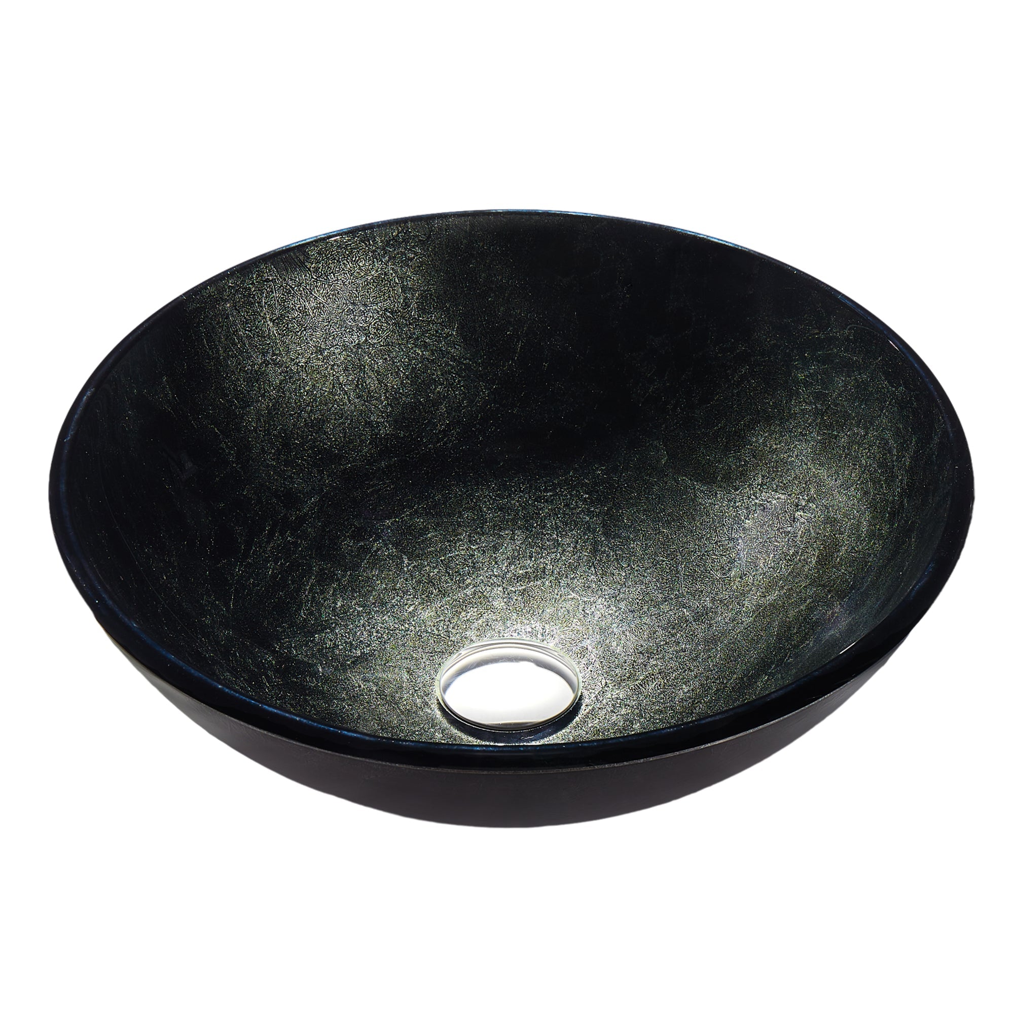 ANZZI Amalfi Round Glass Vessel Bathroom Sink ANZZI