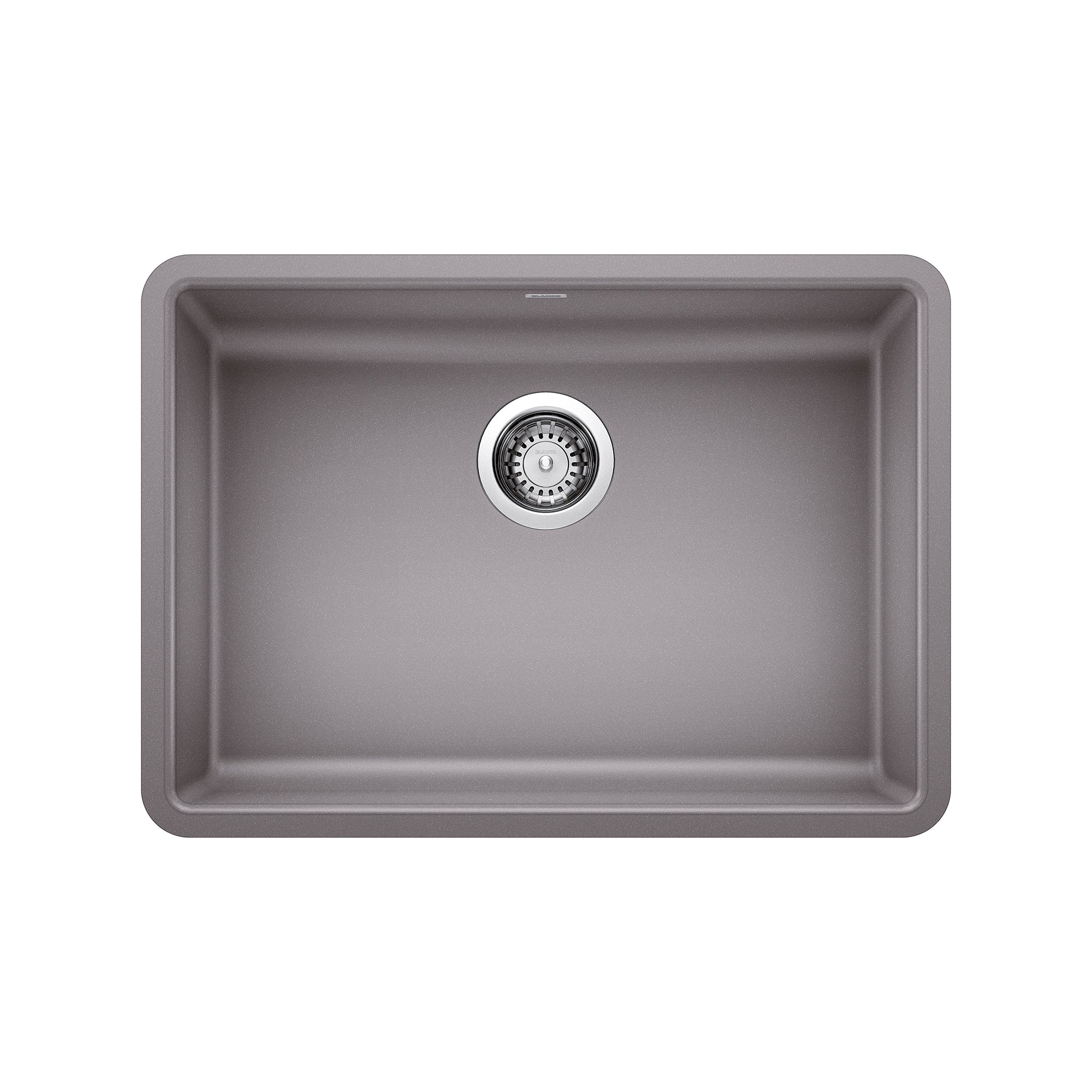 Blanco Precis SILGRANIT 25" ADA Single Bowl Undermount Kitchen Sink Blanco