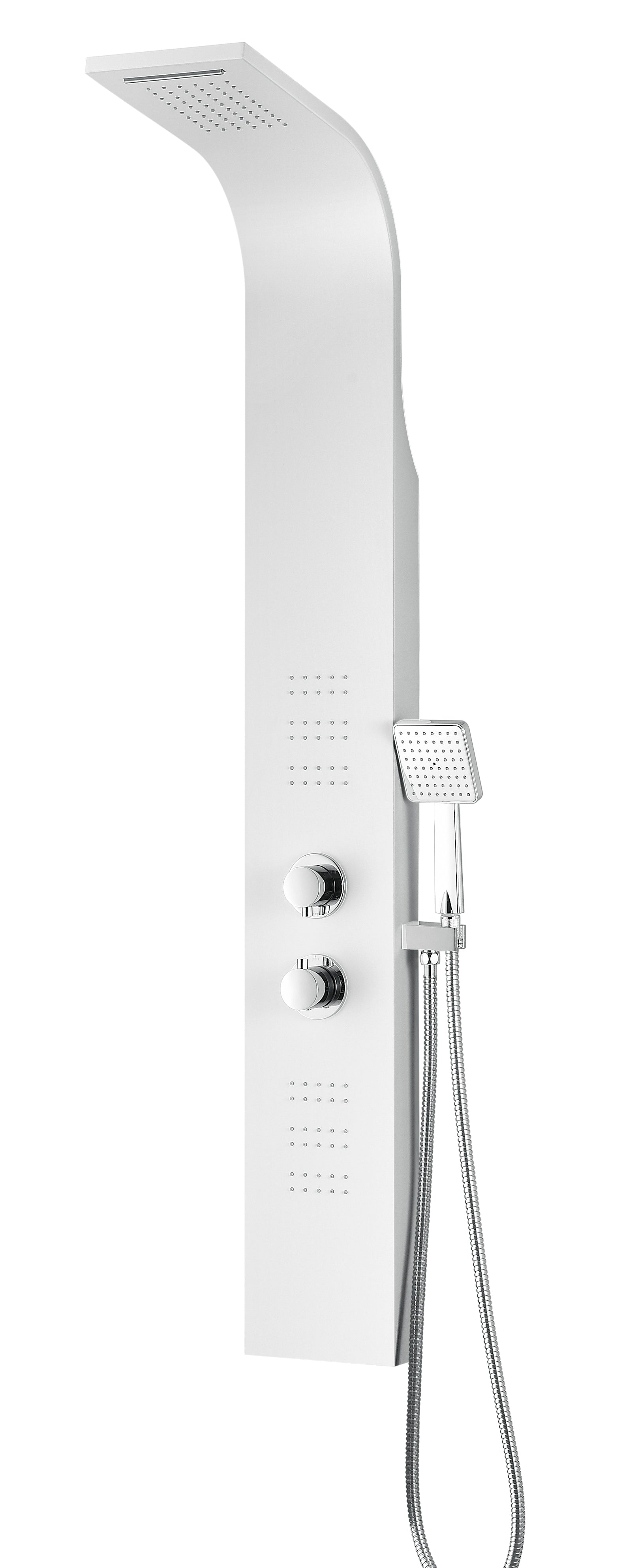 ANZZI  Arena Series 60 in. Full Body Shower Panel System with Heavy Rain Shower and Spray Wand ANZZI
