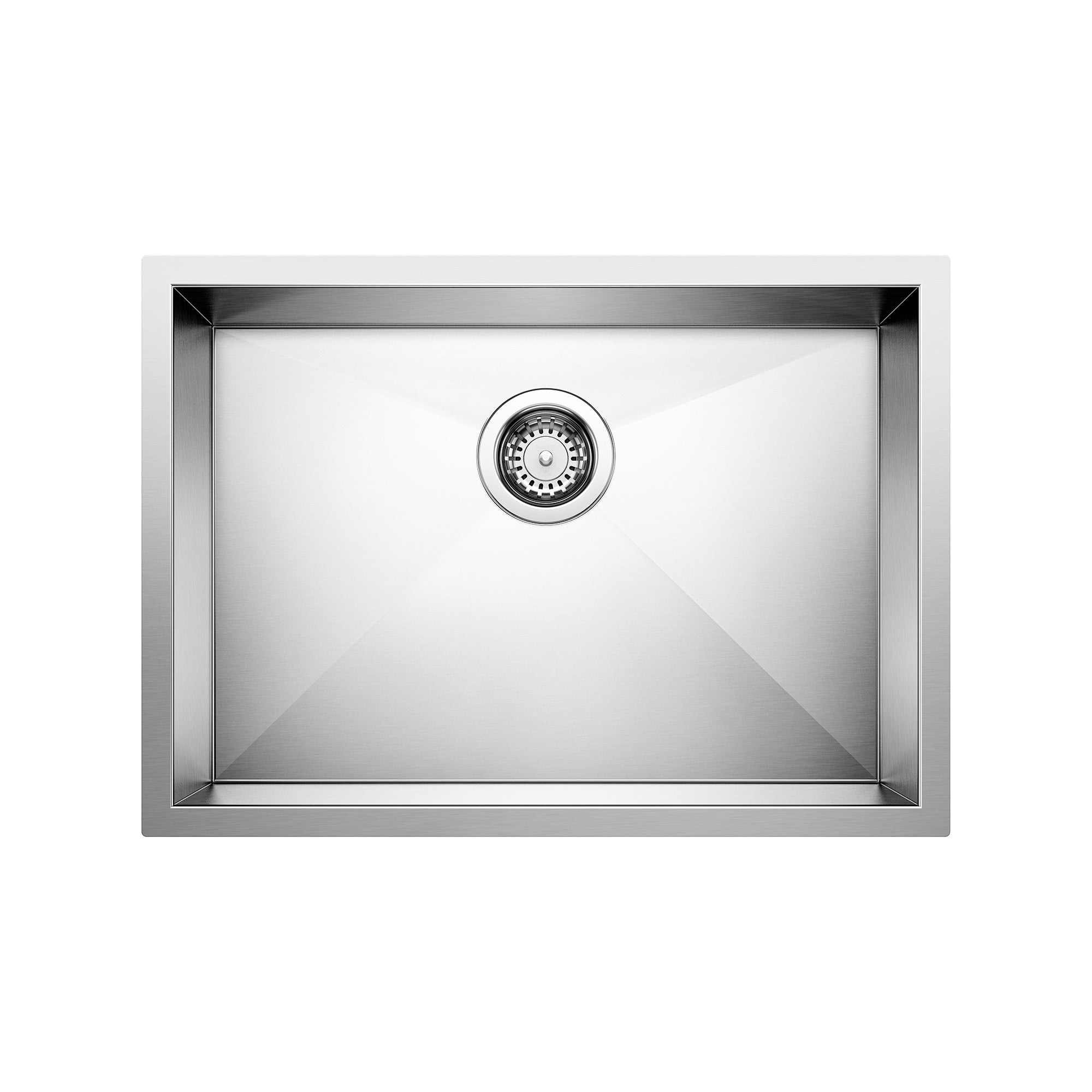 Blanco Quatrus R0 25" Single Bowl Undermount ADA Stainless Steel Kitchen Sink Blanco