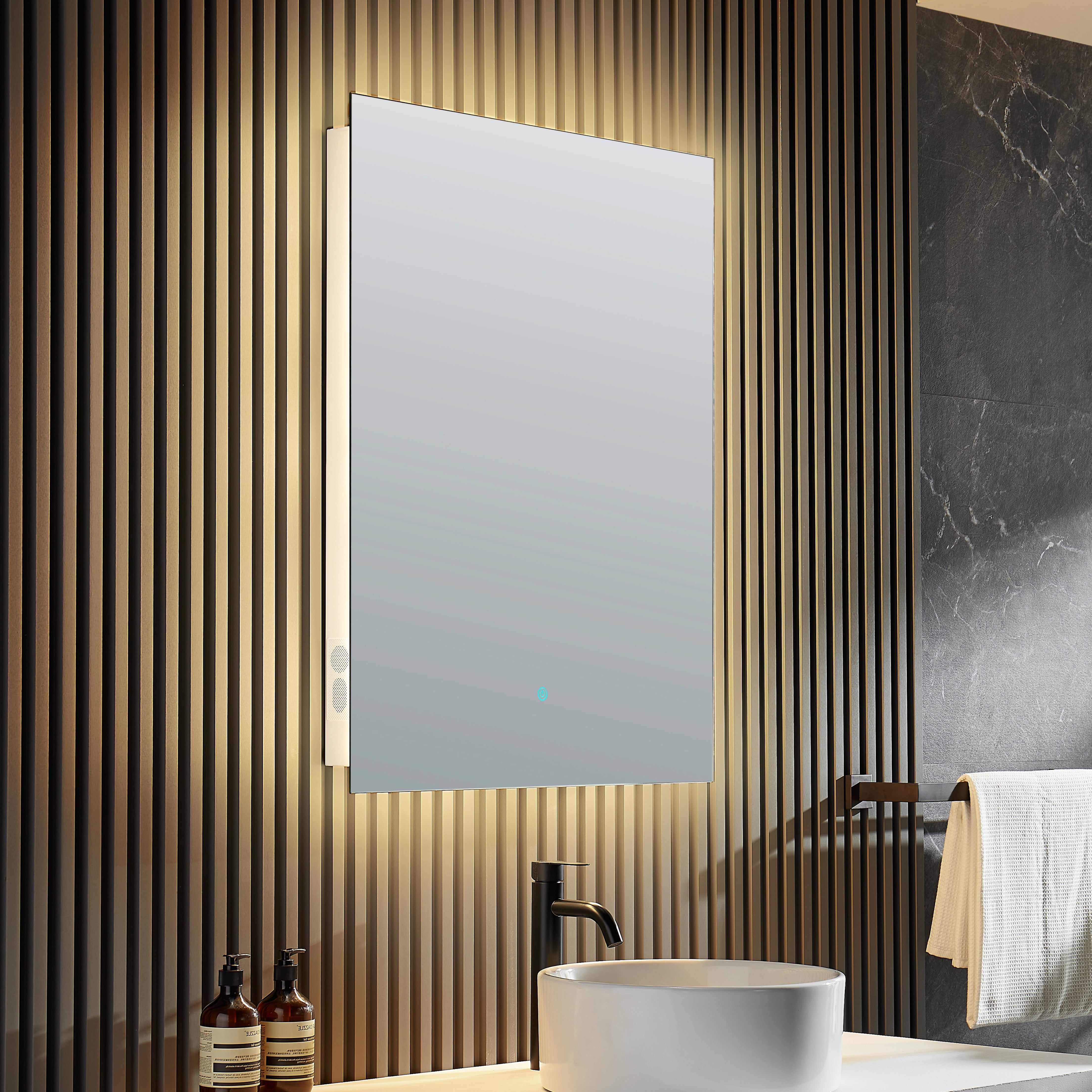 ANZZI  Stellar 36 in. x 28 in. Frameless LED Bathroom Mirror ANZZI
