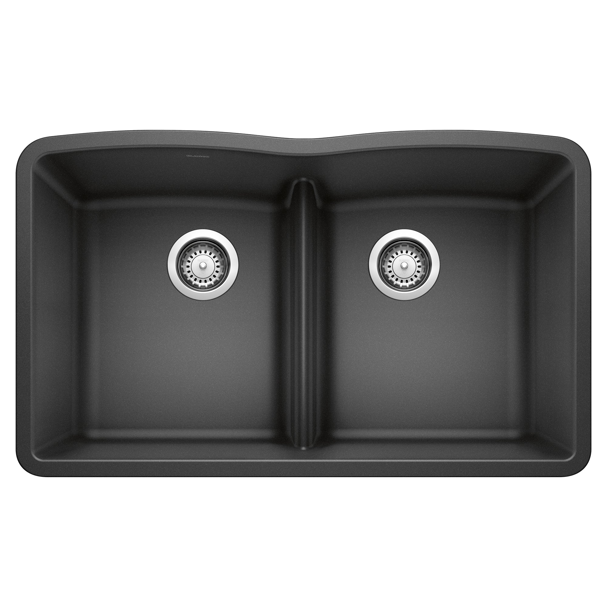 Blanco Diamond SILGRANIT 32" 50/50 Double Bowl Undermount Kitchen Sink with Low Divide Blanco