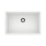 Blanco Precis SILGRANIT 27" Single Bowl Undermount Kitchen Sink Blanco