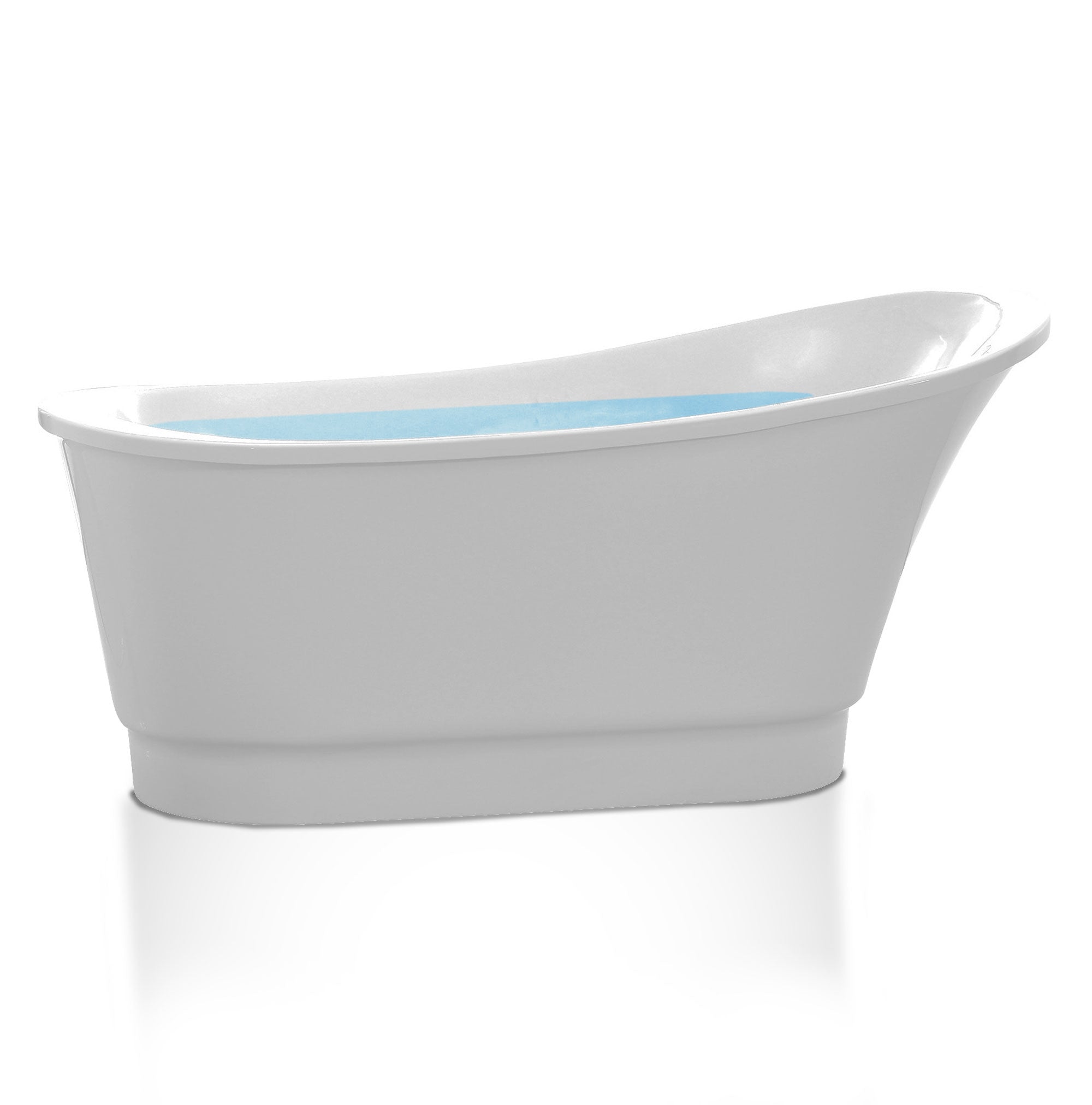 ANZZI 67 in. Acrylic Flatbottom Non-Whirlpool Bathtub ANZZI