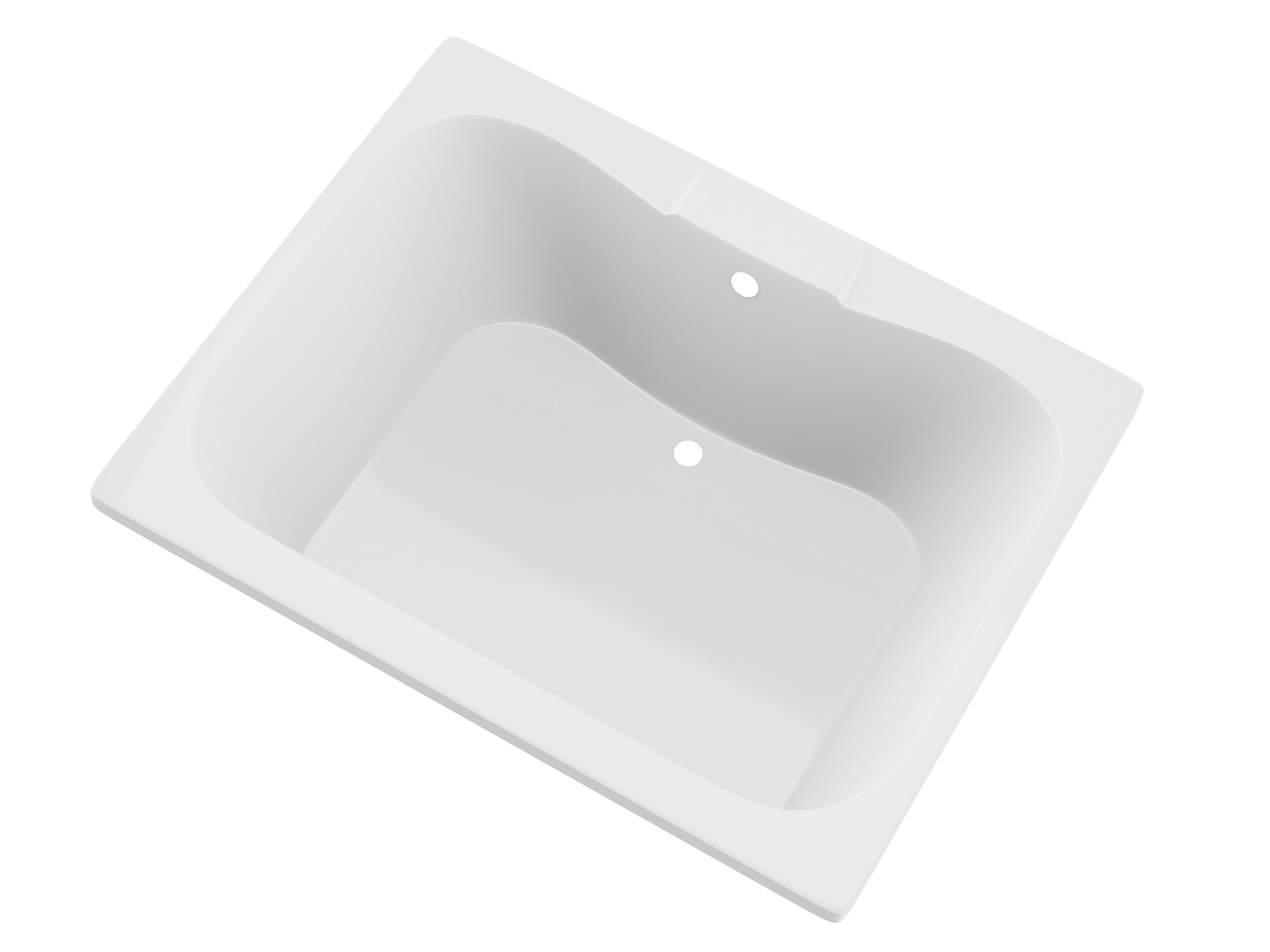 ANZZI Alya 5 ft. Acrylic Center Drain Rectangular Bathtub ANZZI