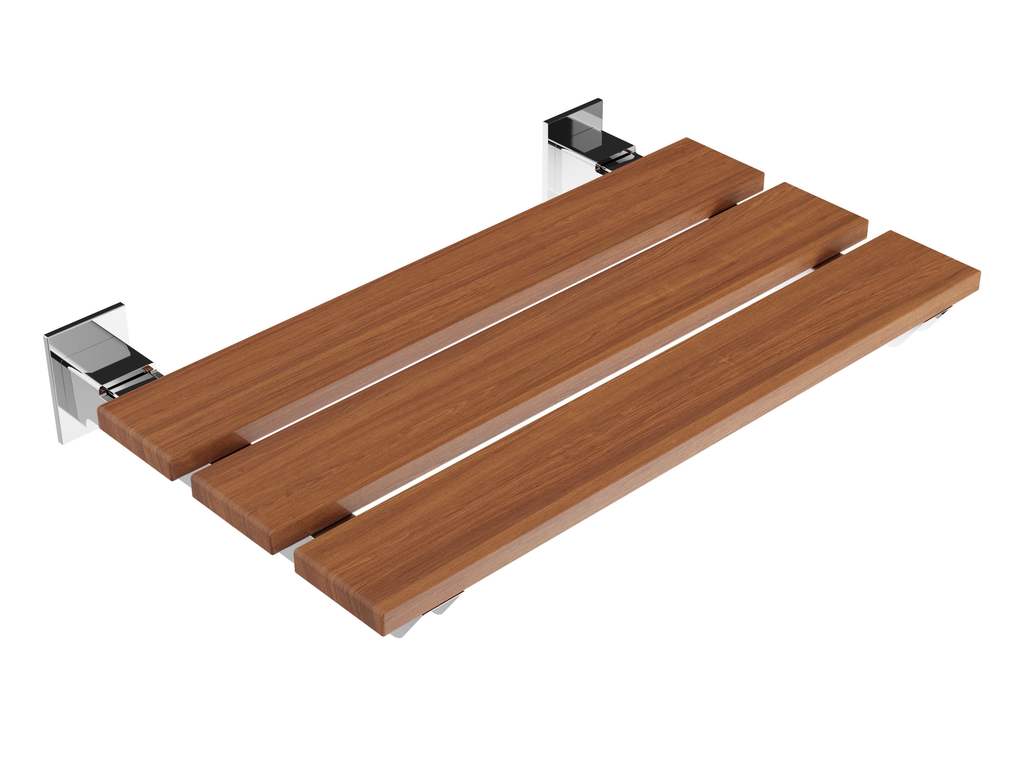 ANZZI  Rochen 18.7 in. Teak Wall Mounted Folding Shower Seat ANZZI