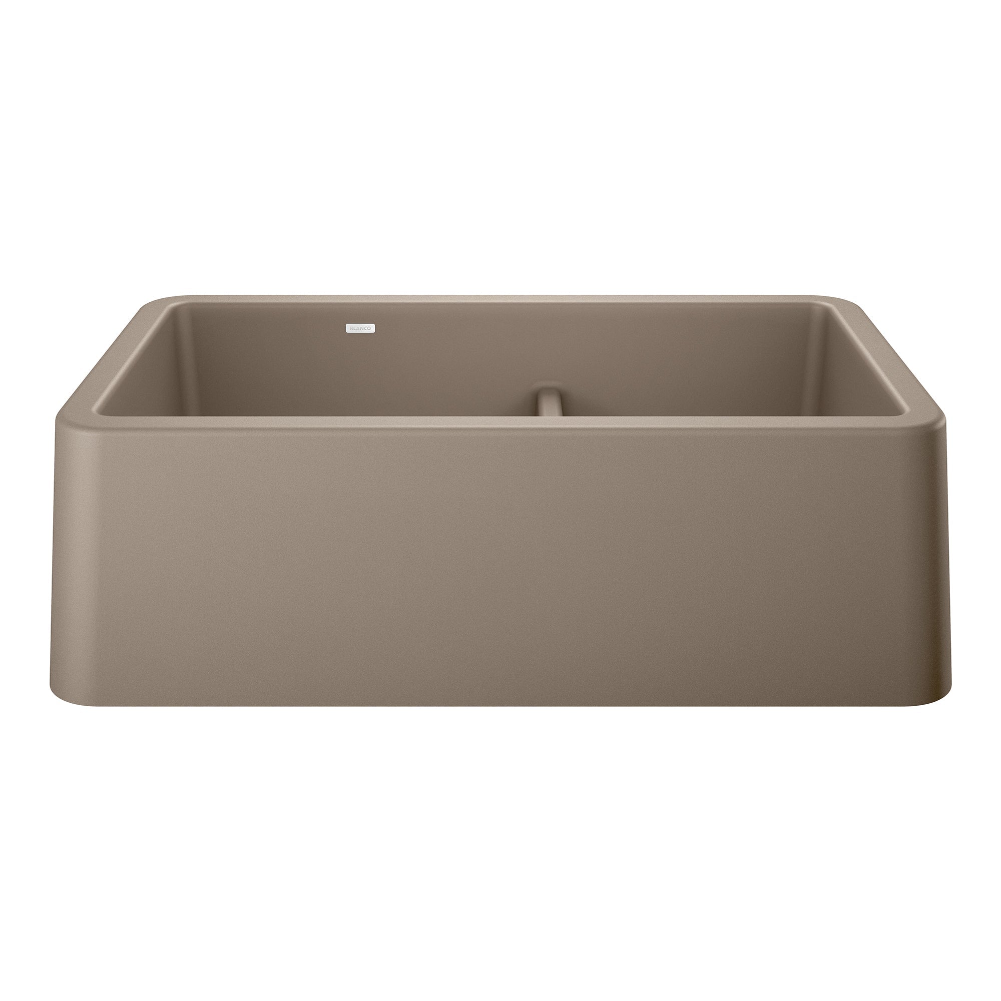 Blanco Ikon SILGRANIT 33" Double Bowl Apron-Front Farmhouse Sink with Low Divide BLANCO
