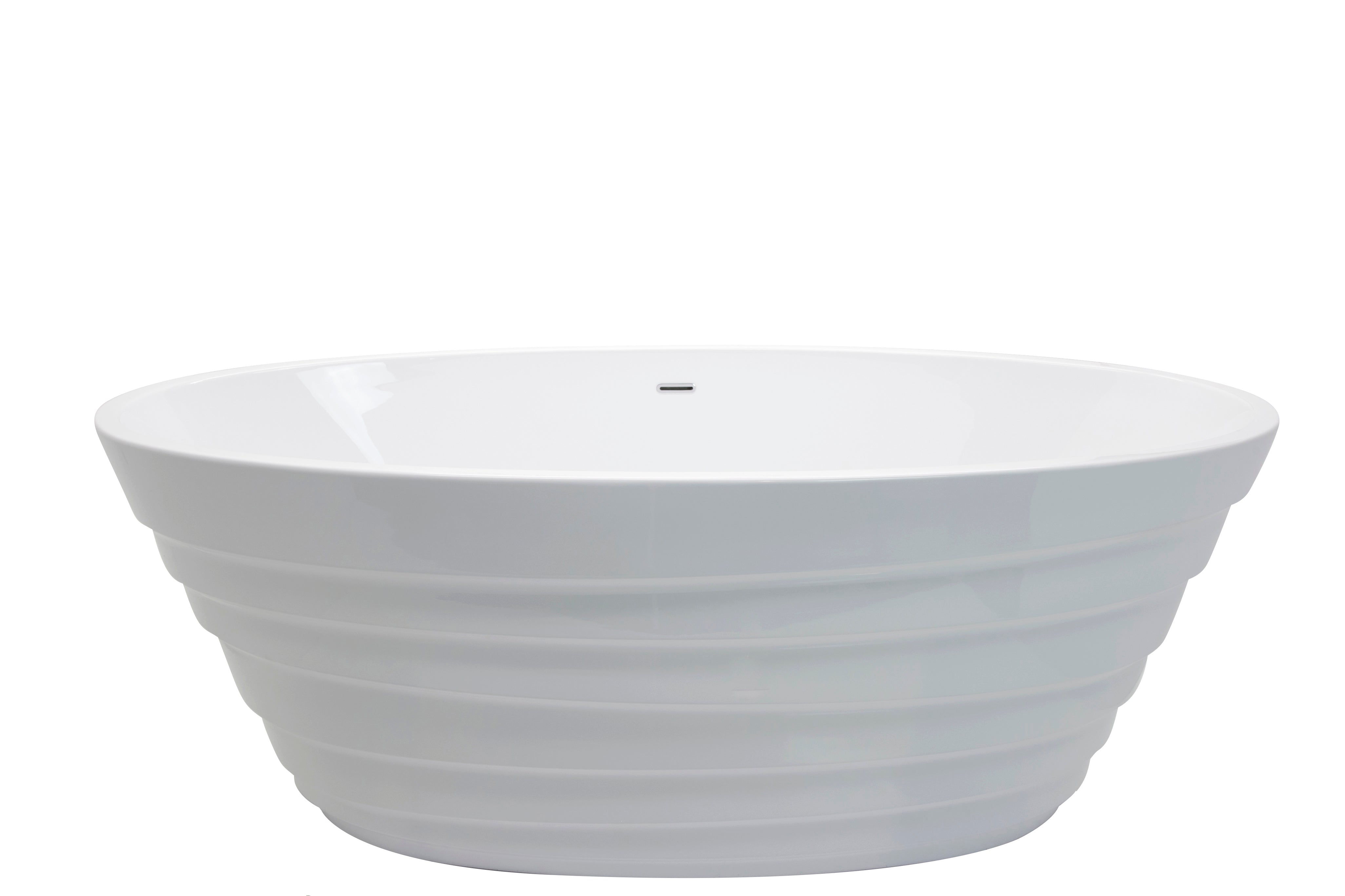 ANZZI  Nimbus 5.6 ft. Acrylic Center Drain Freestanding Bathtub ANZZI