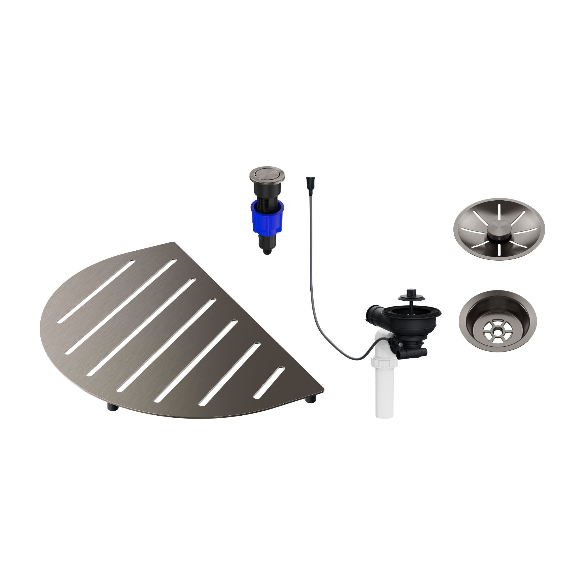 Blanco Oovalon Drain & Accessory Bundle -  Includes Top Grid, Basket Strainer and Drain Button BLANCO