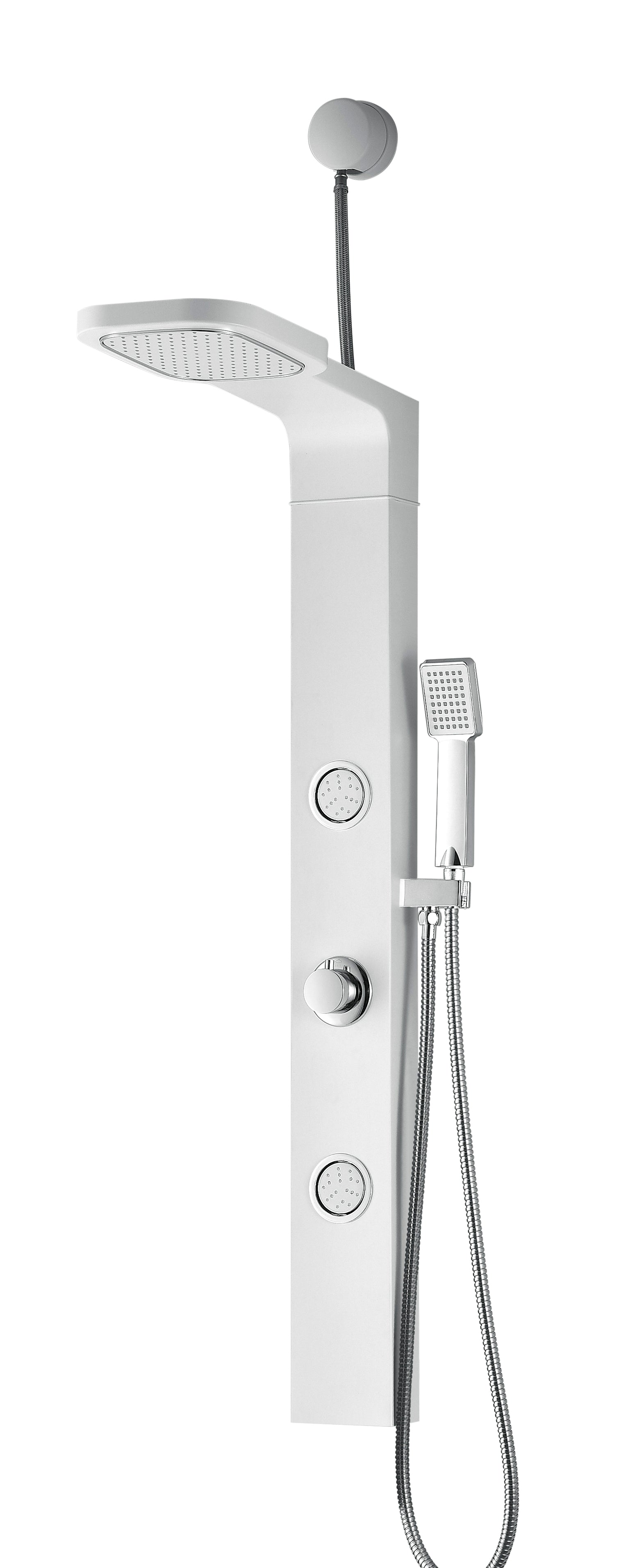 ANZZI Series 44 in. Full Body Shower Panel System with Heavy Rain Shower and Spray Wand ANZZI