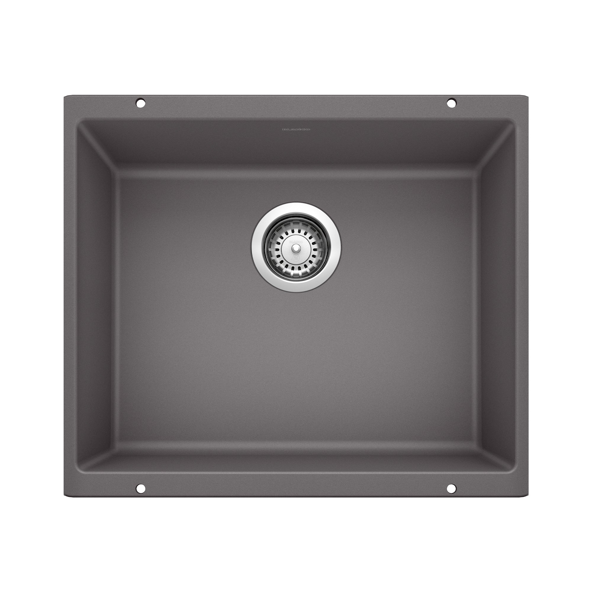 Blanco Precis SILGRANIT 21" Single Bowl Undermount Kitchen Sink Blanco
