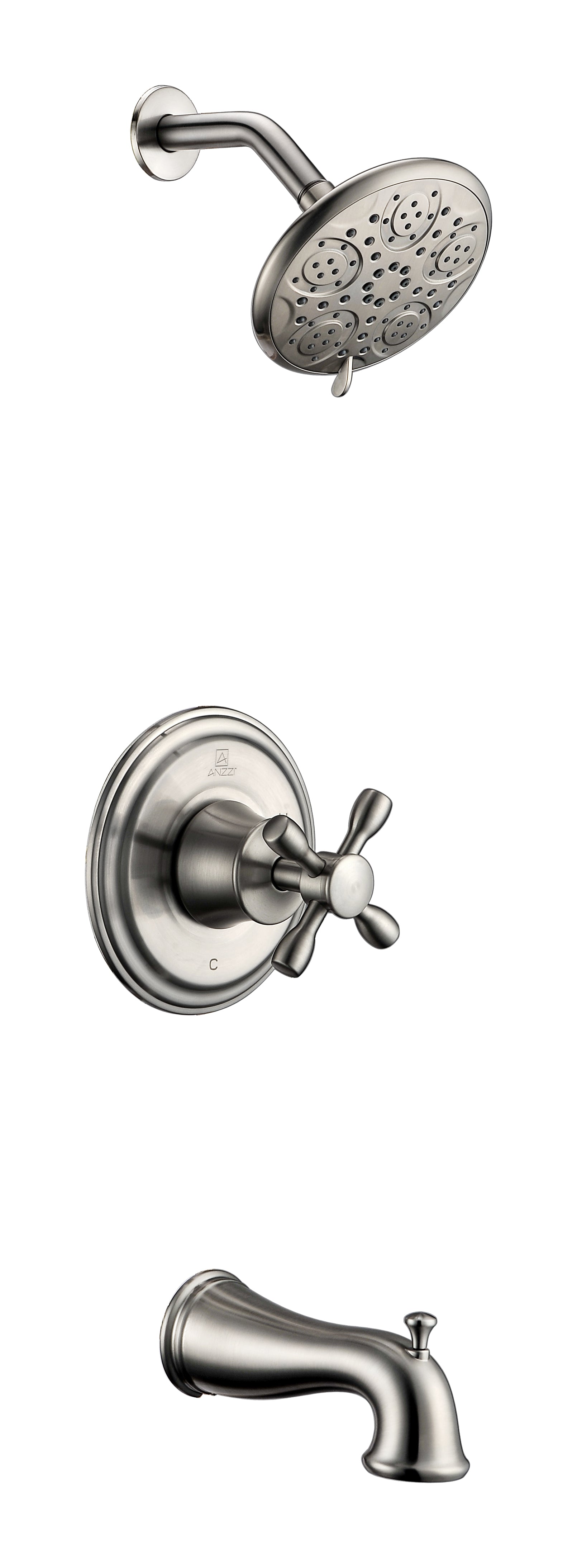 ANZZI  Mesto Series 1-Handle 2-Spray Tub and Shower Faucet ANZZI