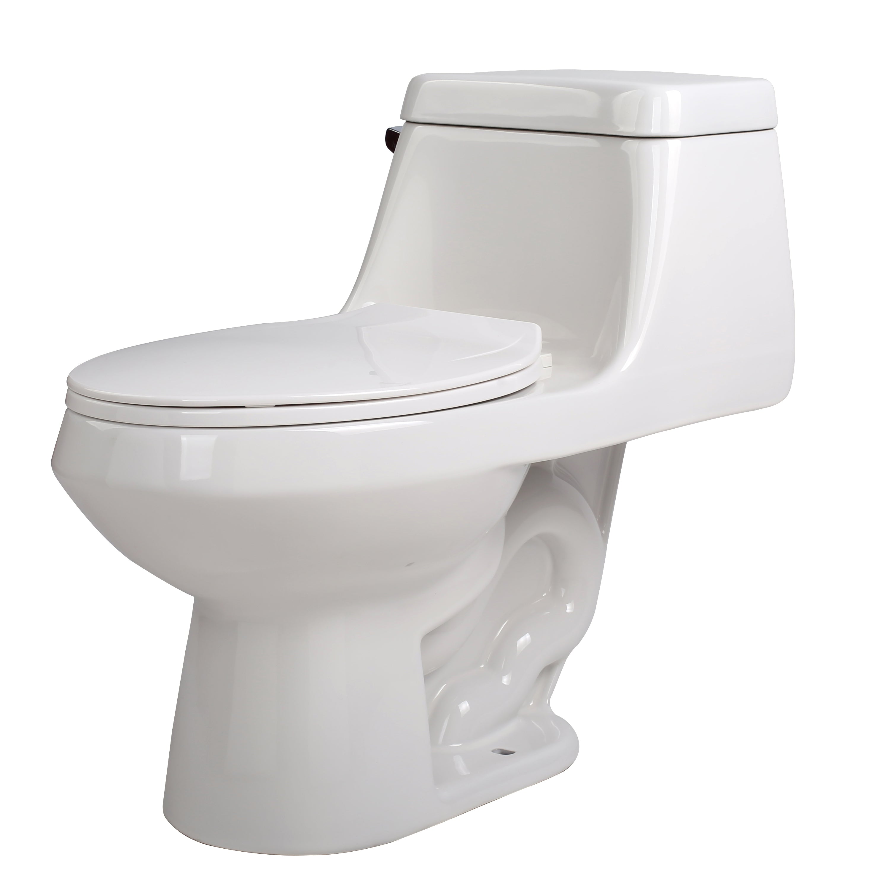 ANZZI  Zeus 1-piece 1.28 GPF Single Flush Elongated Toilet ANZZI