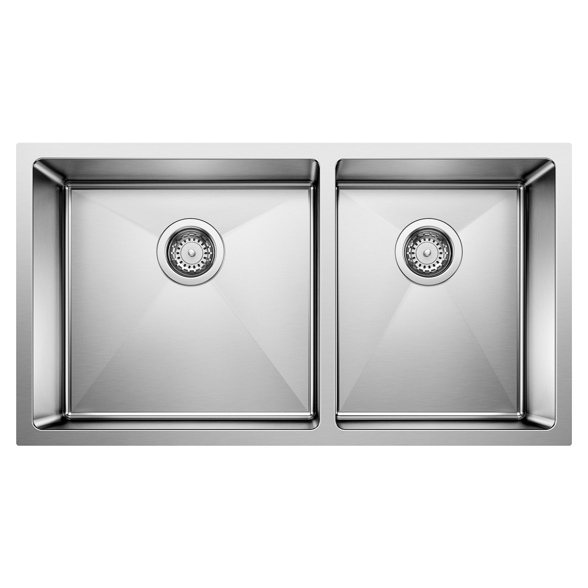 Blanco Quatrus R15 33" 60/40 Double Bowl Undermount Stainless Steel Kitchen Sink BLANCO