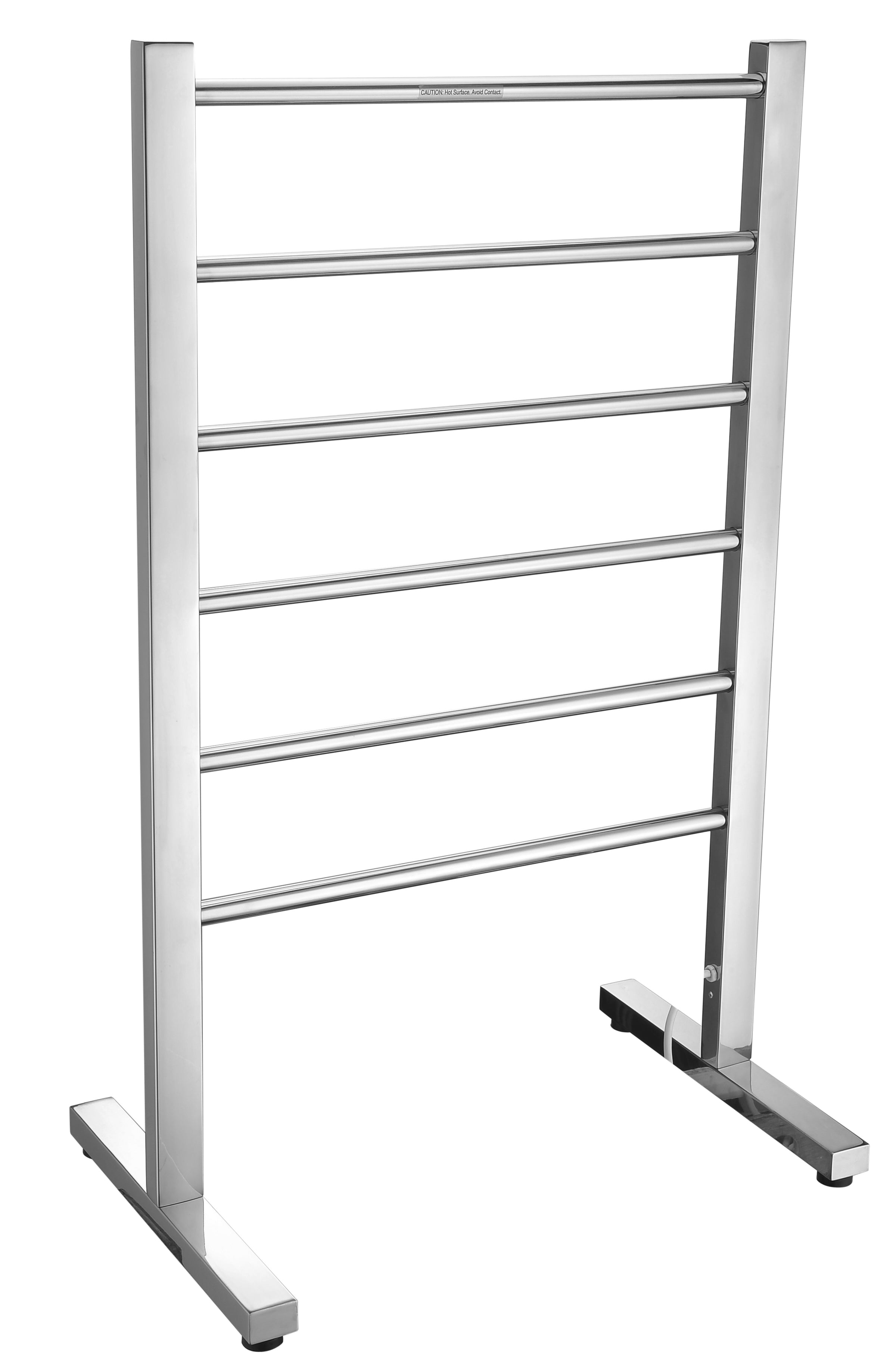 ANZZI  Riposte Series 6-Bar Stainless Steel Floor Mounted Electric Towel Warmer Rack ANZZI