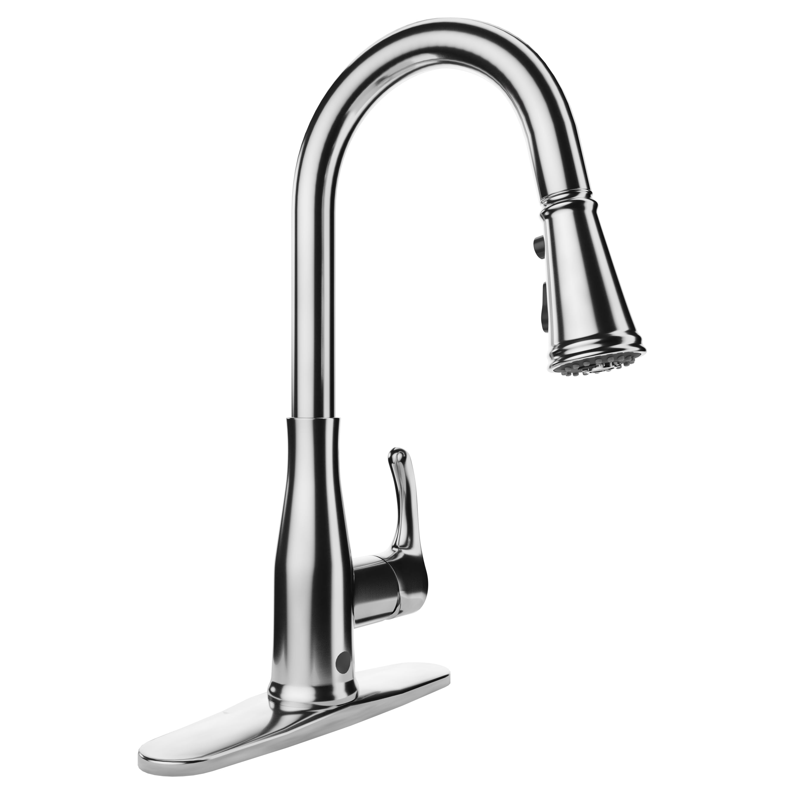 ANZZI  Sifo Hands Free Touchless 1-Handle Pull-Down Sprayer Kitchen Faucet with Motion Sense and Fan Sprayer in Stainless Steel ANZZI
