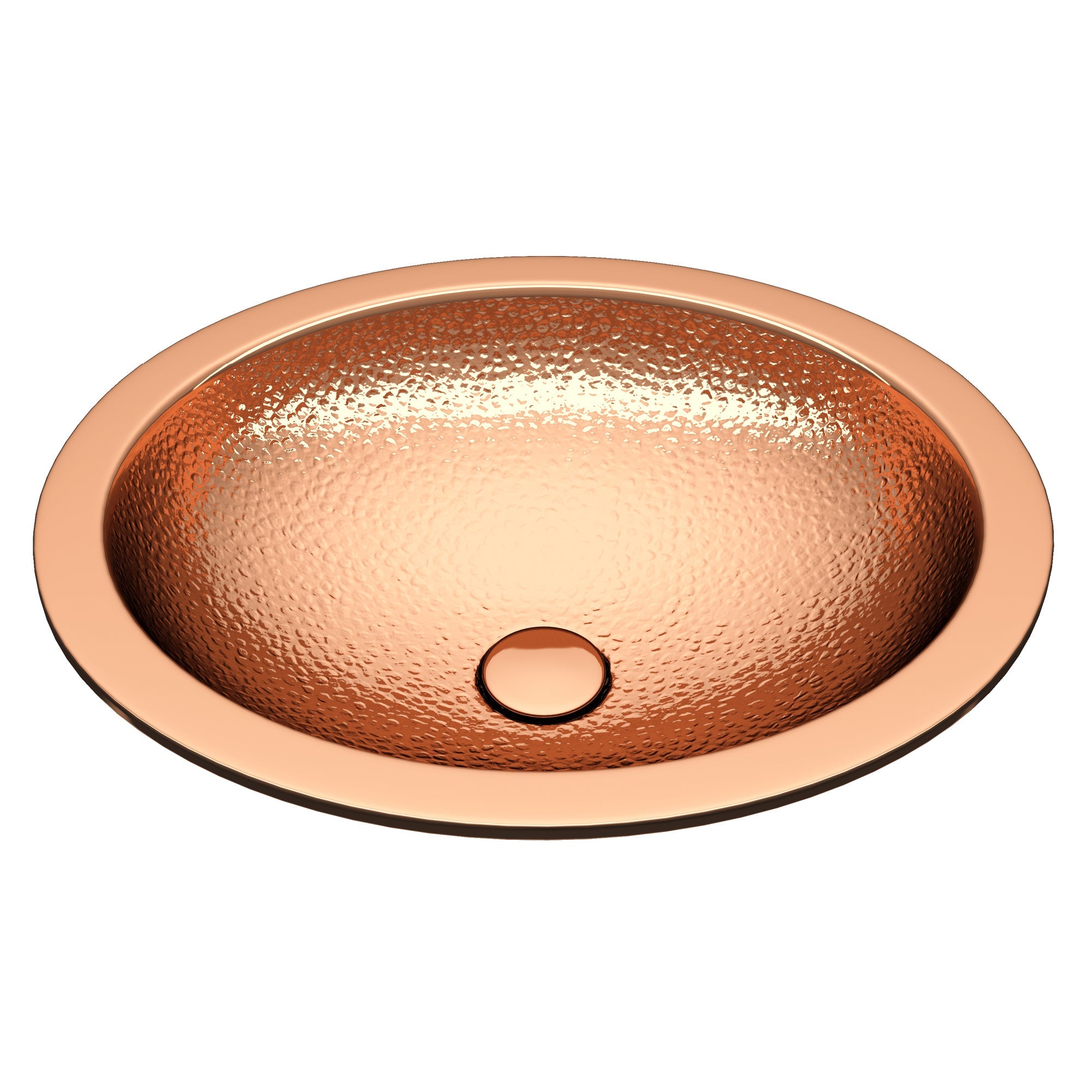 ANZZI  Seyhan 19 in. Handmade Drop-in Oval Bathroom Sink ANZZI