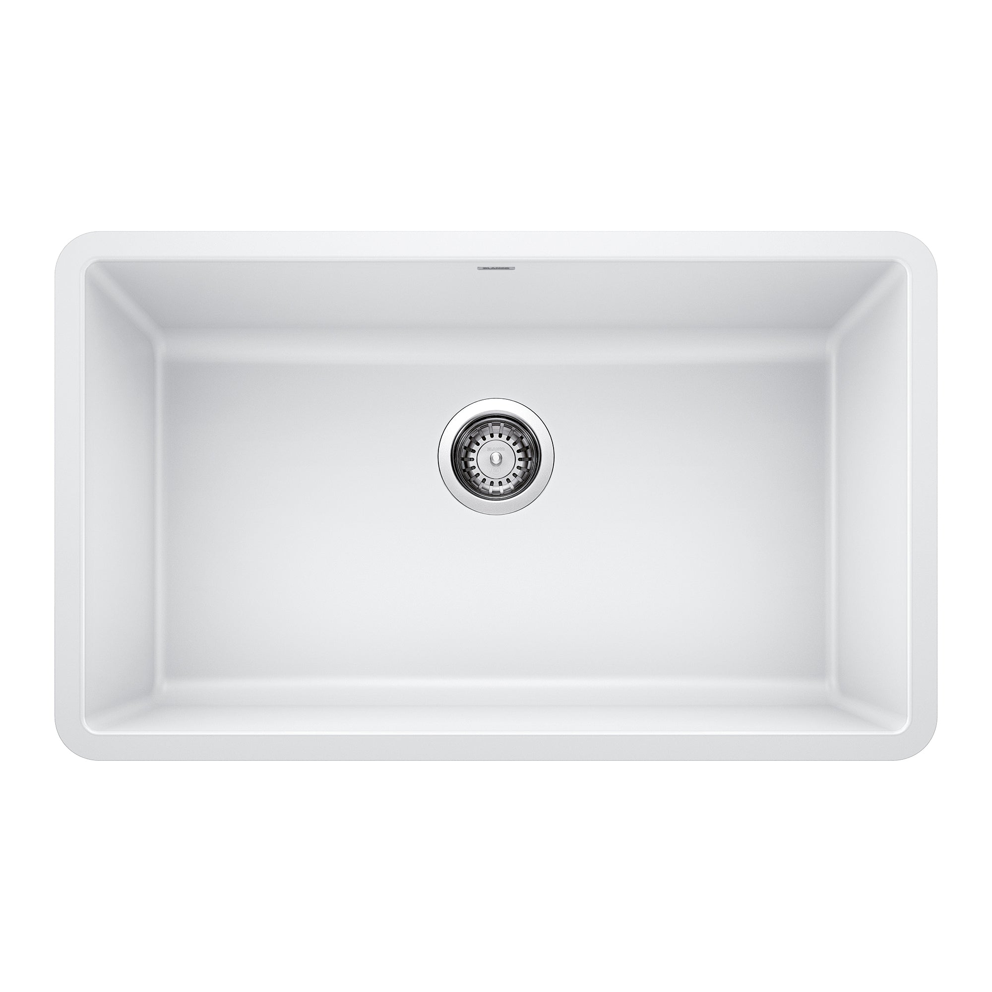 Blanco Precis SILGRANIT 30" Single Bowl Undermount Kitchen Sink Blanco
