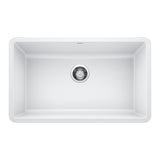Blanco Precis SILGRANIT 30" Single Bowl Undermount Kitchen Sink Blanco