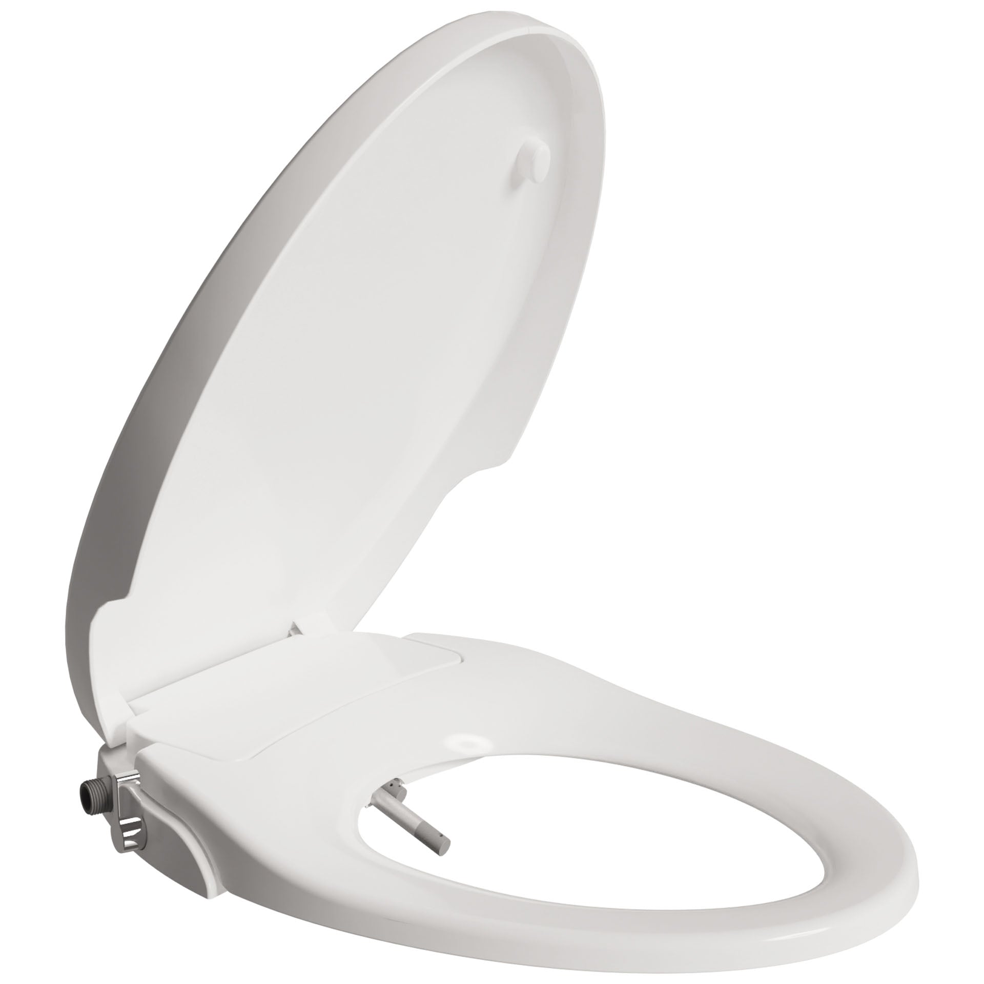 ANZZI  Hal Series Non-Electric Bidet Seat for Elongated Toilet with Dual Nozzle, Built-In Side Lever and Soft Close ANZZI