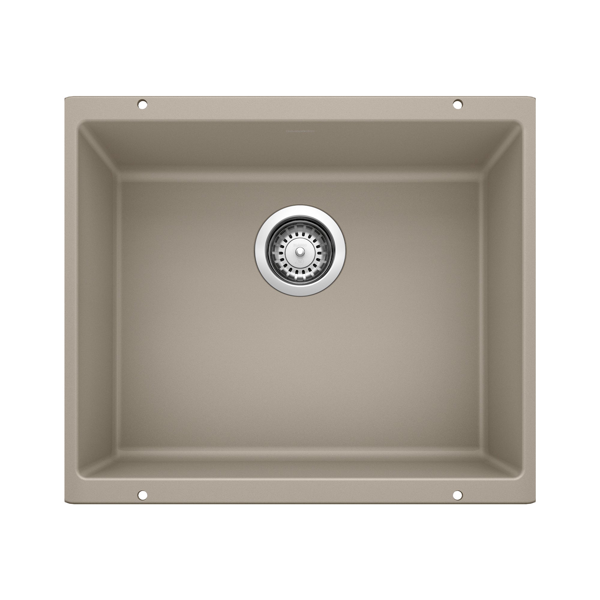 Blanco Precis SILGRANIT 21" Single Bowl Undermount Kitchen Sink Blanco