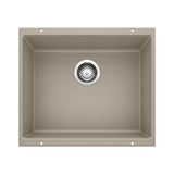 Blanco Precis SILGRANIT 21" Single Bowl Undermount Kitchen Sink Blanco