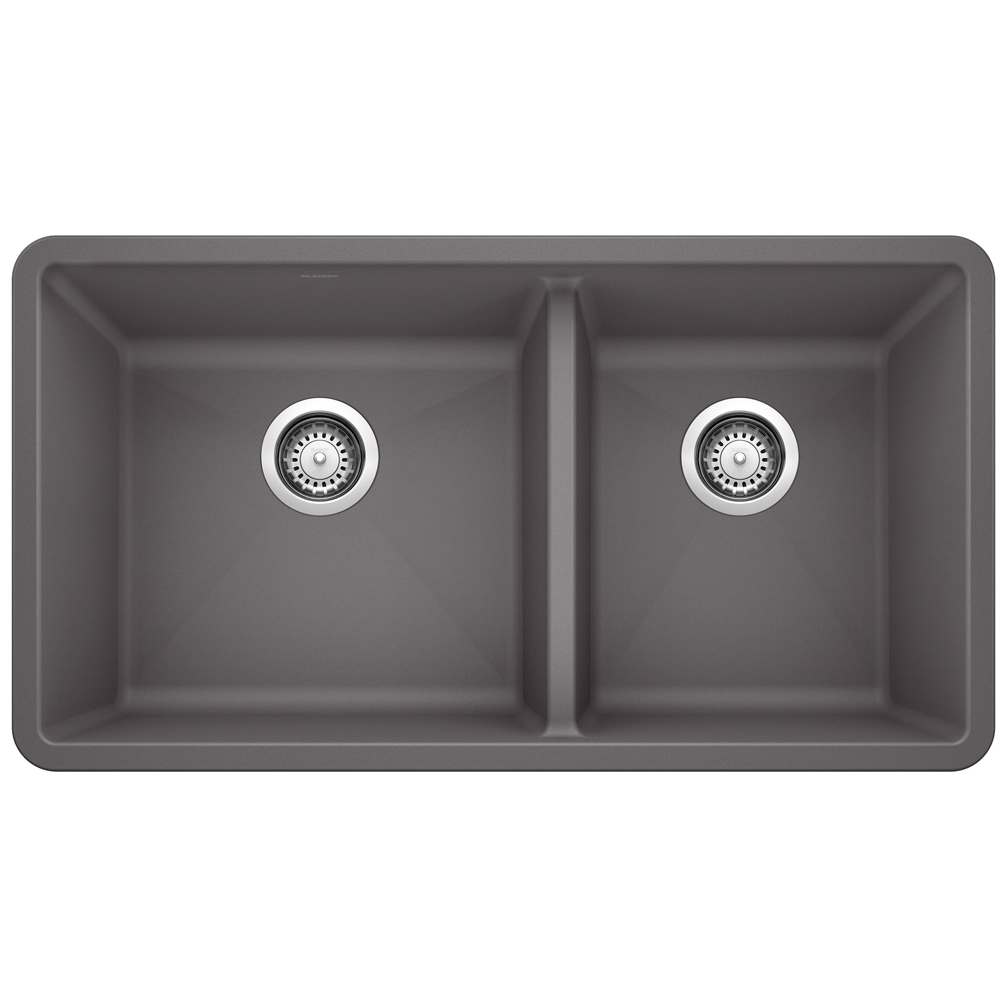 Blanco Precis SILGRANIT 33" 60/40 Double Bowl Undermount Kitchen Sink BLANCO
