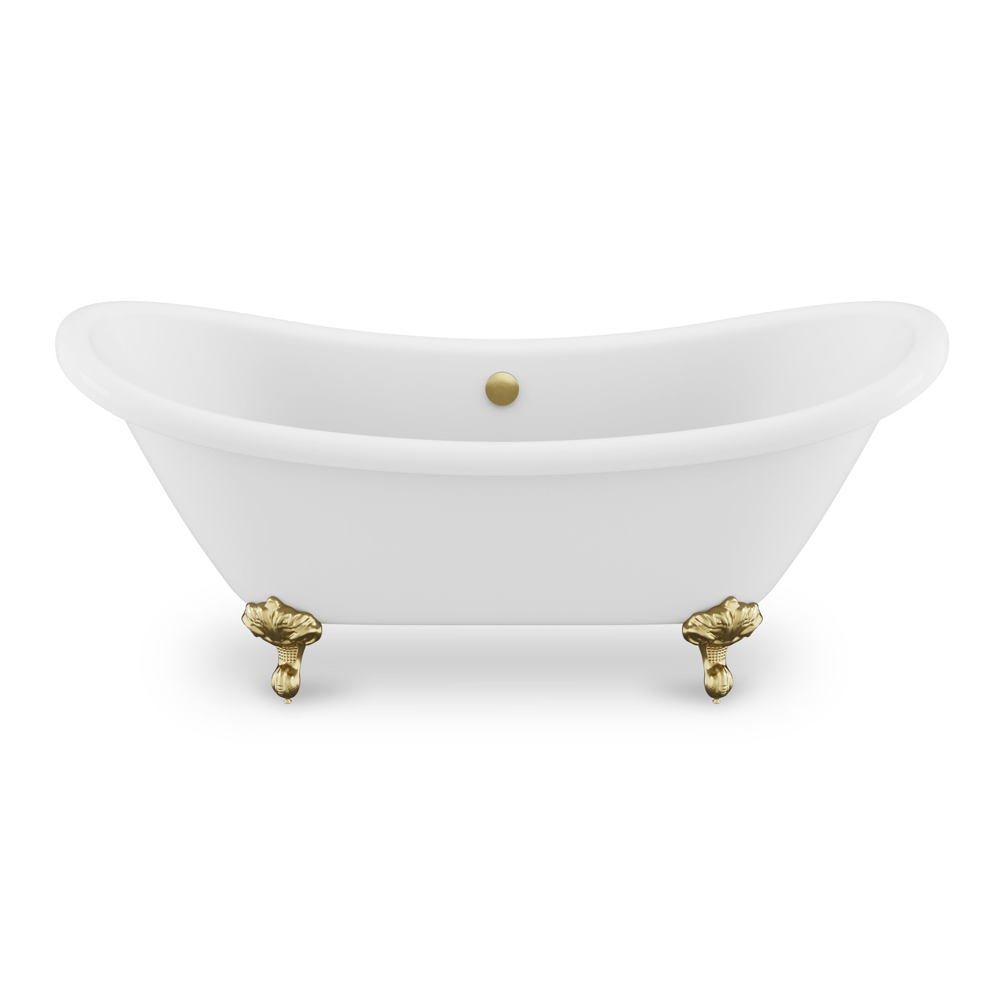 ANZZI  Falco 5.8 ft. Claw Foot One Piece Acrylic Freestanding Soaking Bathtub ANZZI