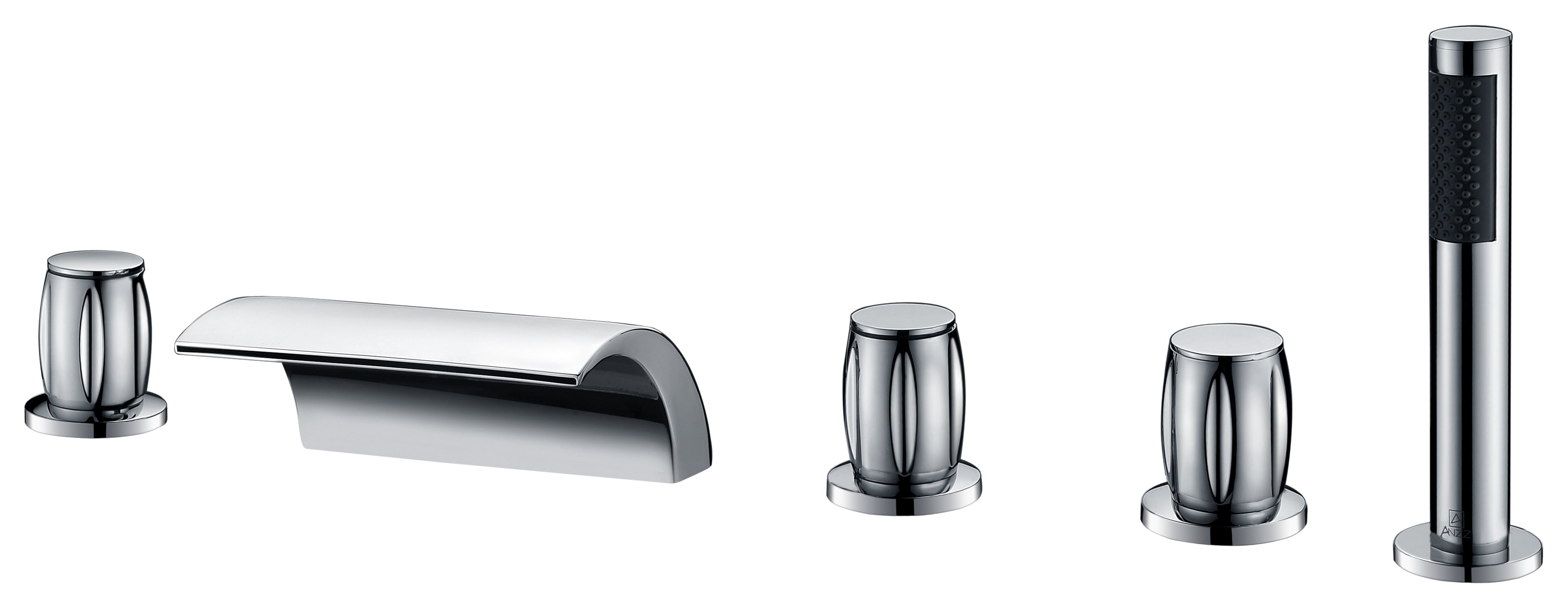 ANZZI  Della 3-Handle Deck-Mount Roman Tub Faucet ANZZI
