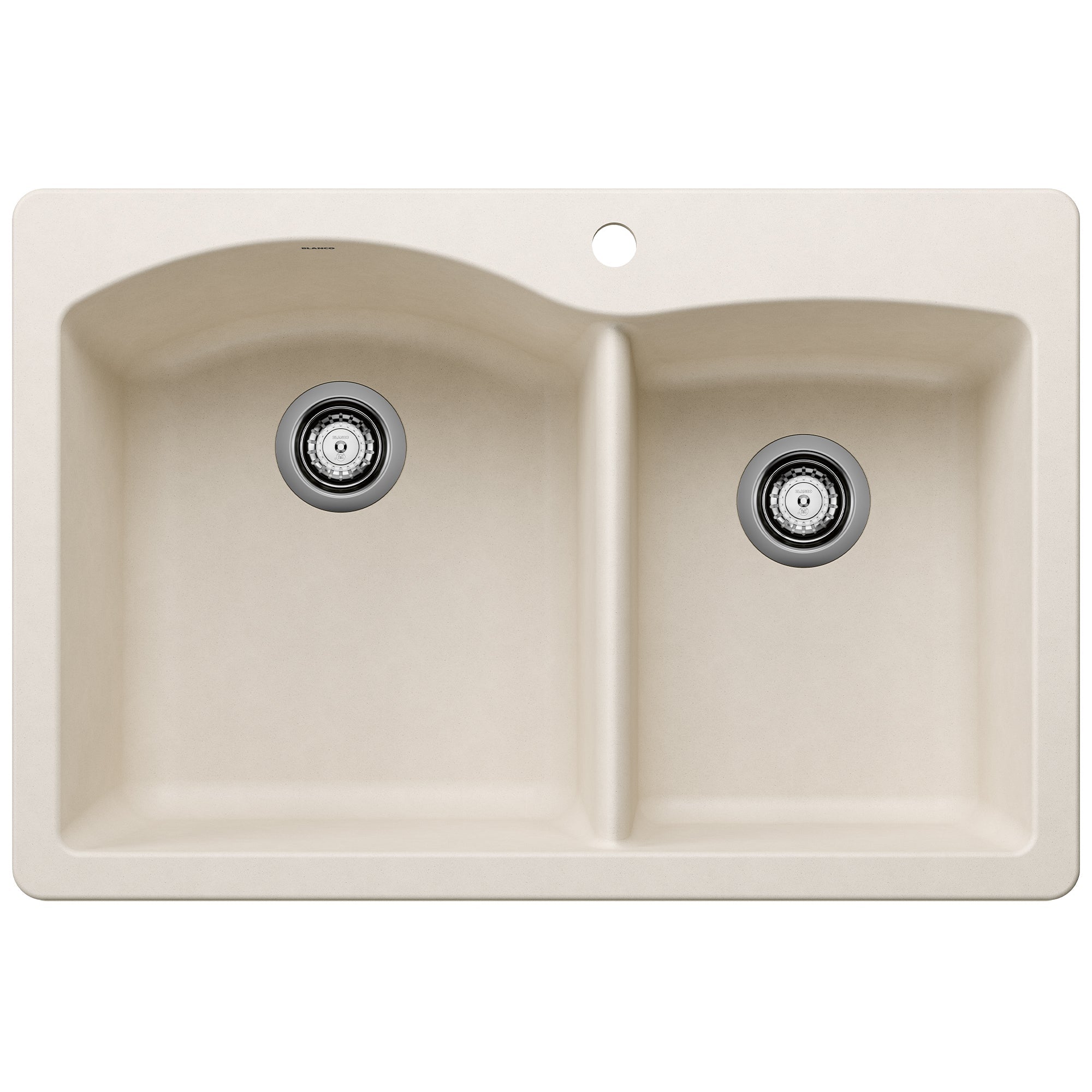 Blanco Diamond SILGRANIT 33" 60/40 Double Bowl Dual Mount Kitchen Sink BLANCO