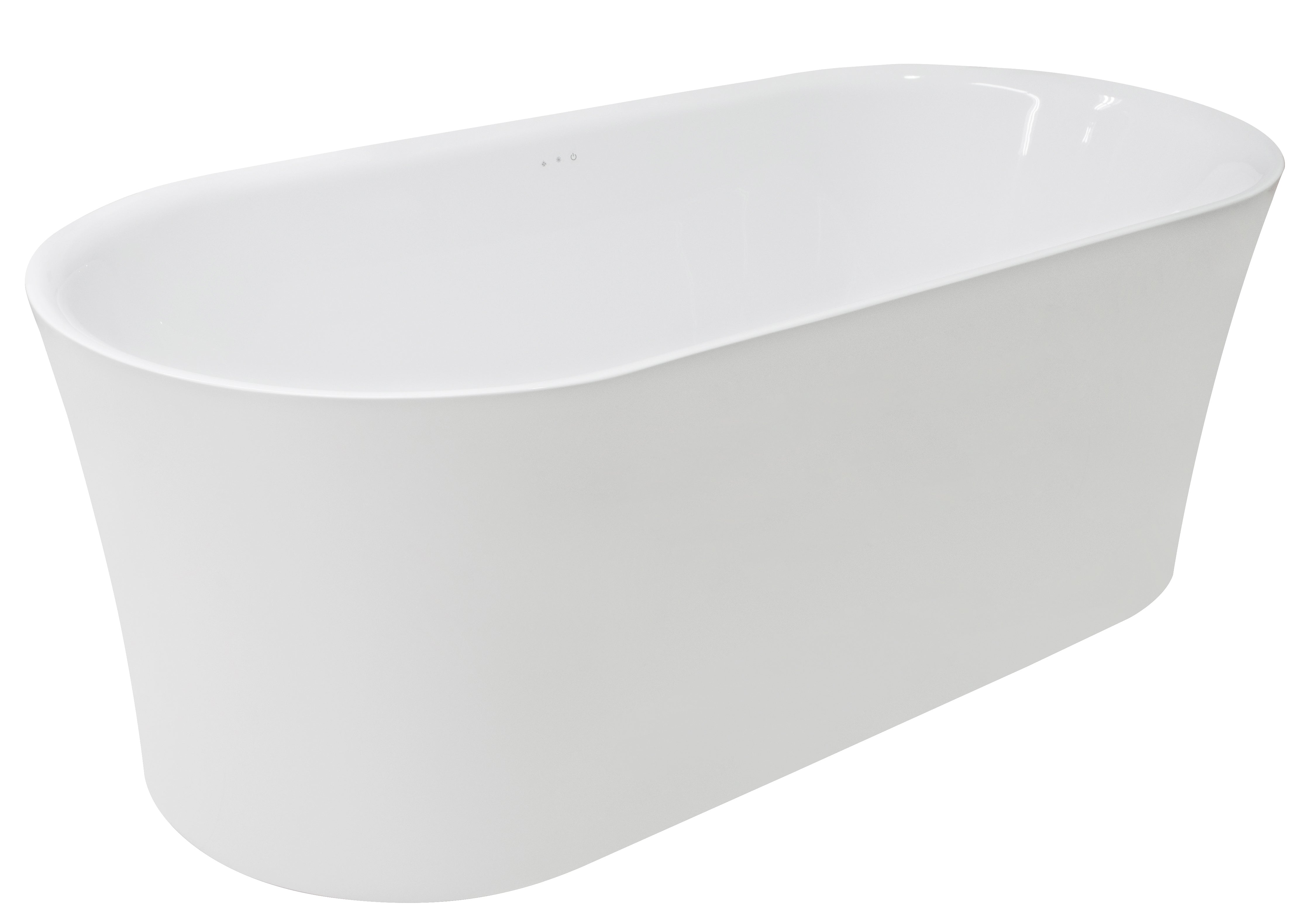 ANZZI  Jericho Series 67" Air Jetted Freestanding Acrylic Bathtub ANZZI