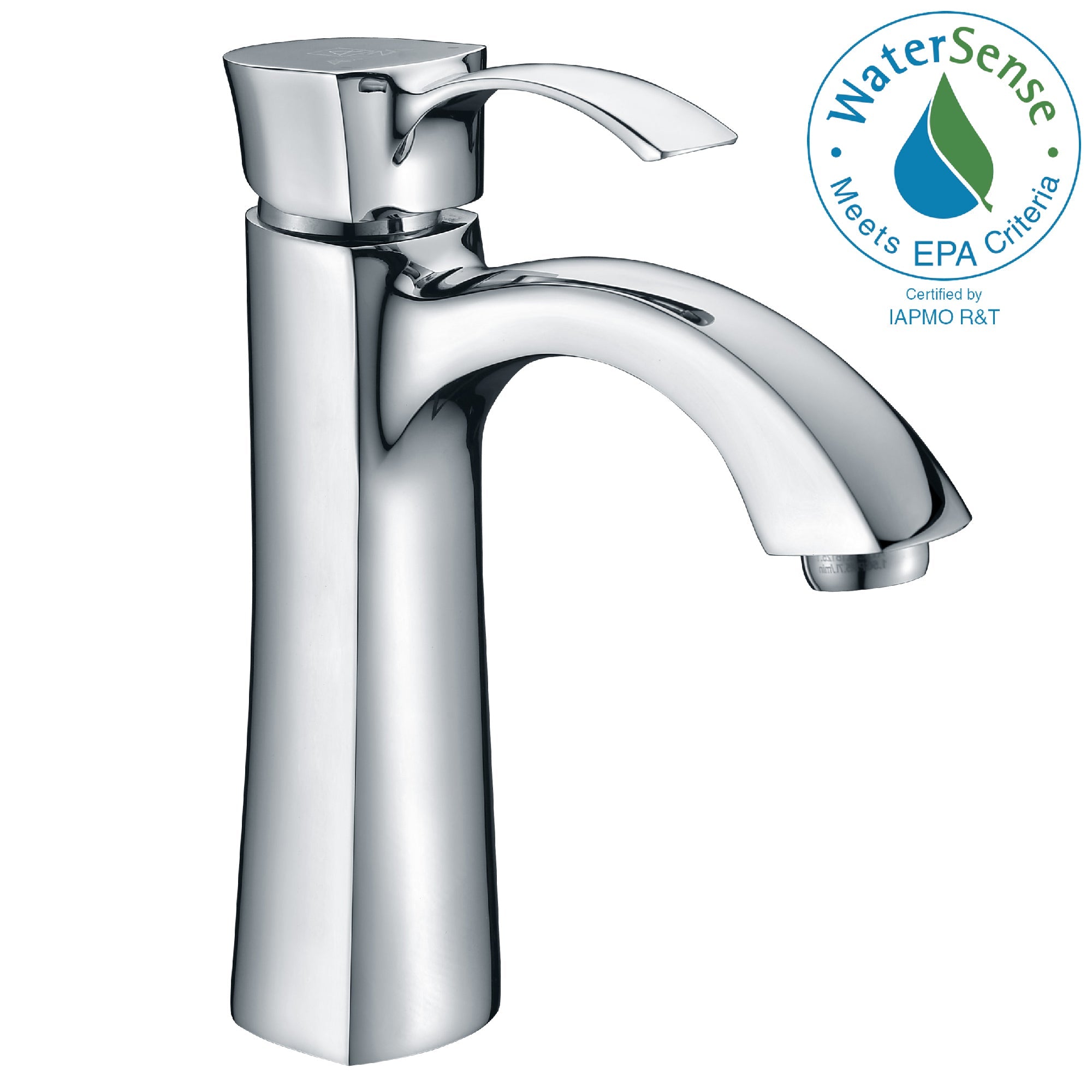 ANZZI  Rhythm Series Single Hole Single-Handle Mid-Arc Bathroom Faucet ANZZI