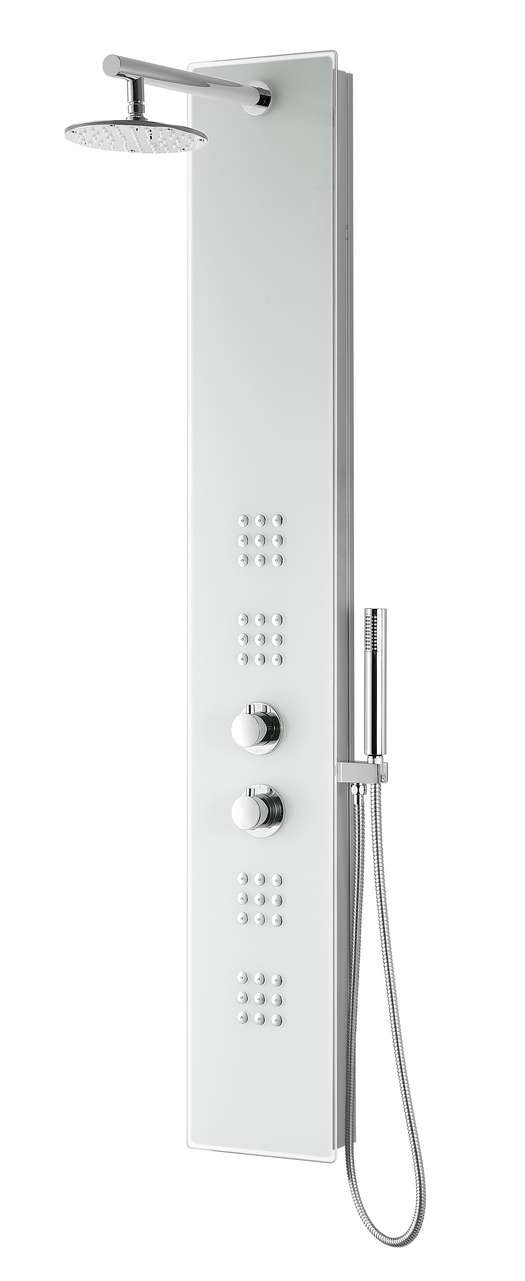 ANZZI  Veld Series 64 in. Full Body Shower Panel System with Heavy Rain Shower and Spray Wand ANZZI