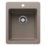 Blanco Liven SILGRANIT 17" Dual Mount Bar Sink Blanco