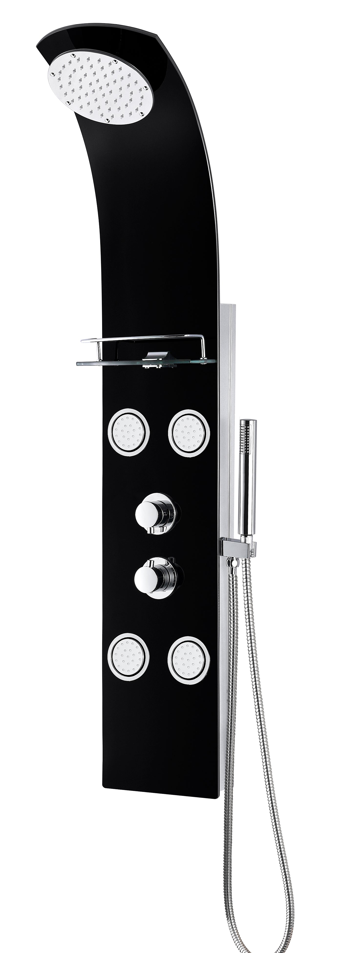 ANZZI  Colossal Series 56 in. Full Body Shower Panel System with Heavy Rain Shower and Spray Wand ANZZI