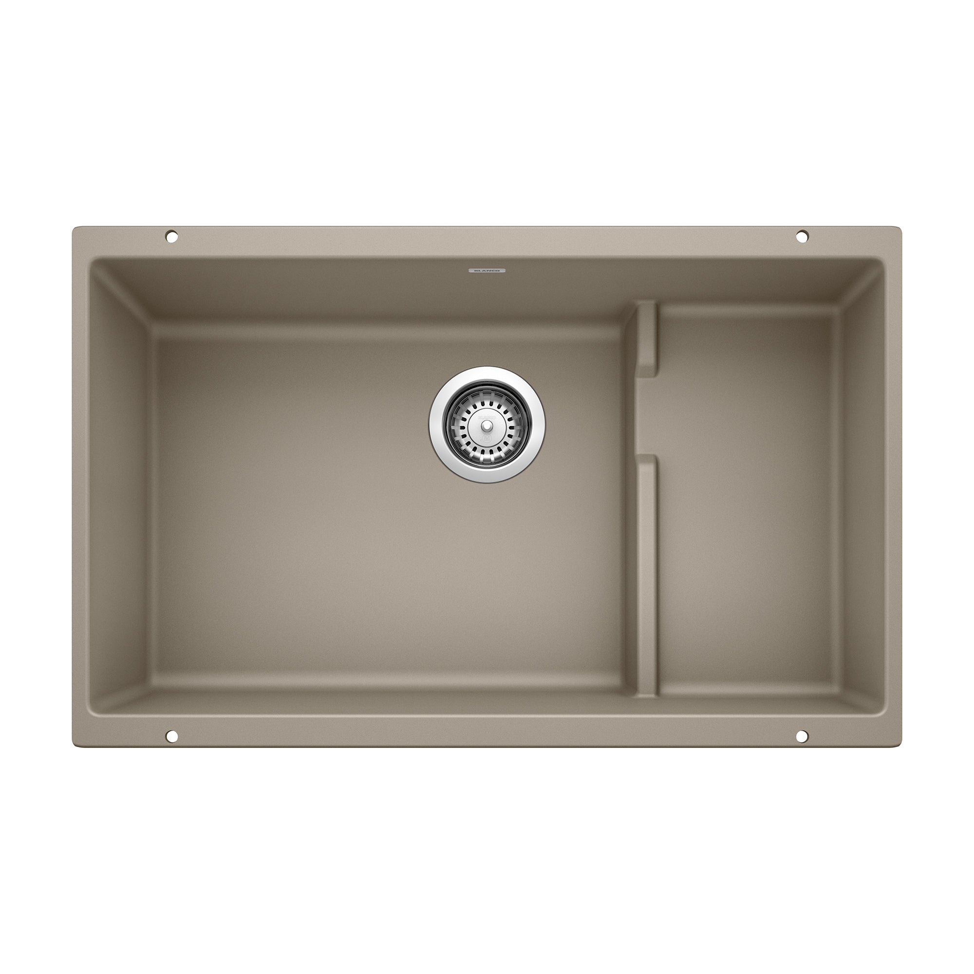 Blanco Precis Cascade SILGRANIT 29" Single Bowl Undermount Kitchen Sink with Colander BLANCO