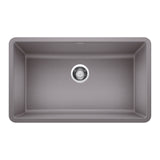 Blanco Precis SILGRANIT 30" Single Bowl Undermount Kitchen Sink Blanco