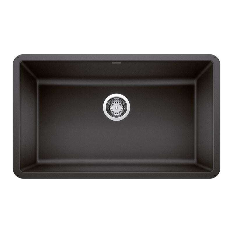 Blanco Precis SILGRANIT 30" Single Bowl Undermount Kitchen Sink Blanco